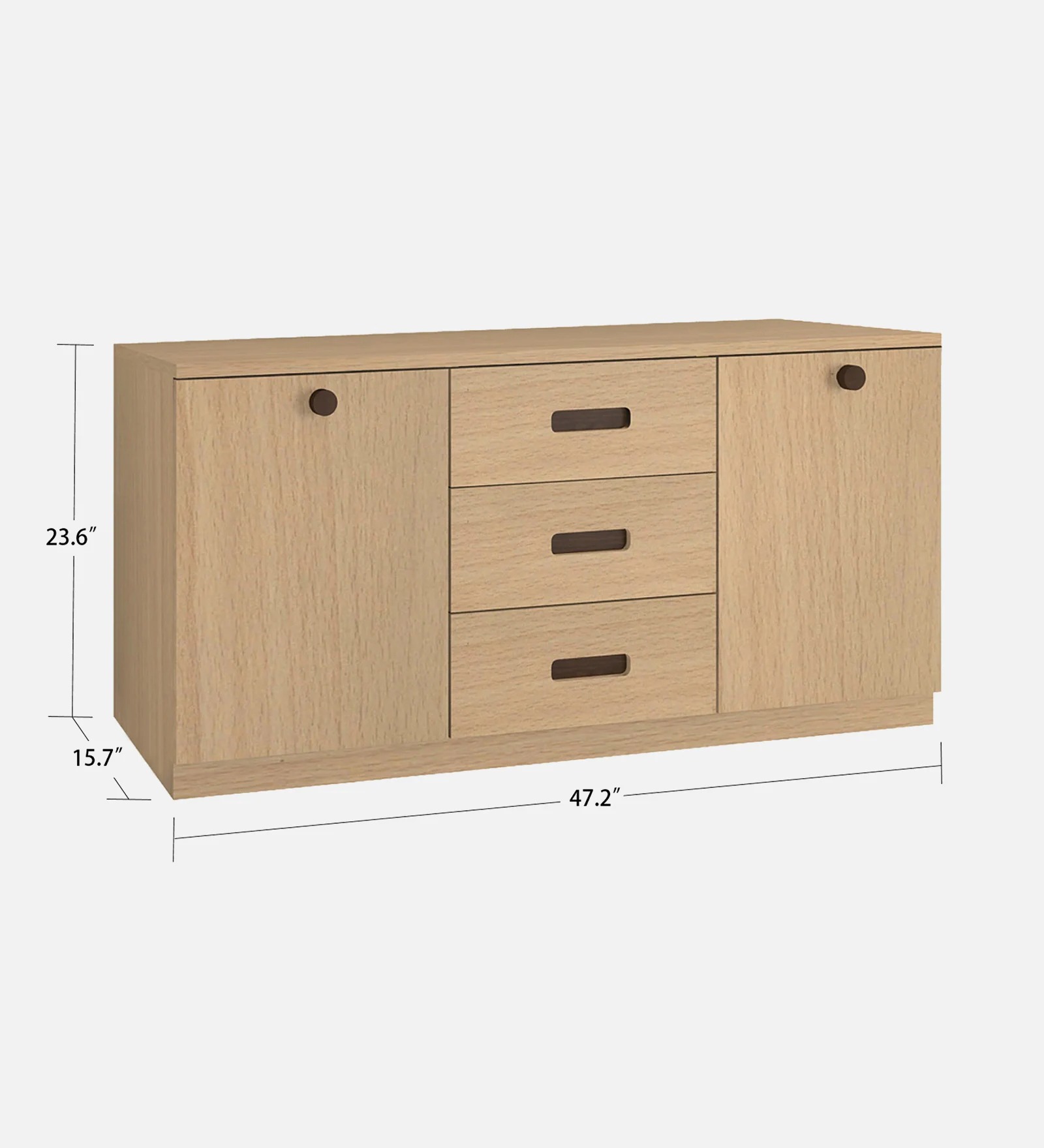 Swani Furniture Carina Sideboard in Canadian Maple Finish – Modern Wooden Storage Cabinet - Image 2