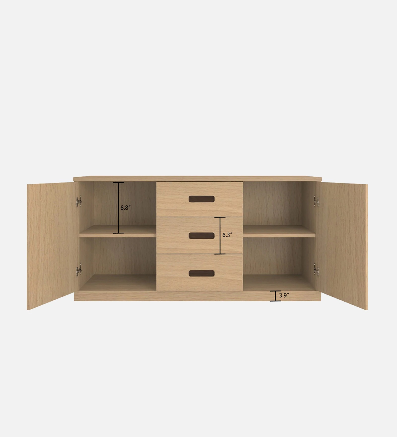 Swani Furniture Carina Sideboard in Canadian Maple Finish – Modern Wooden Storage Cabinet - Image 3