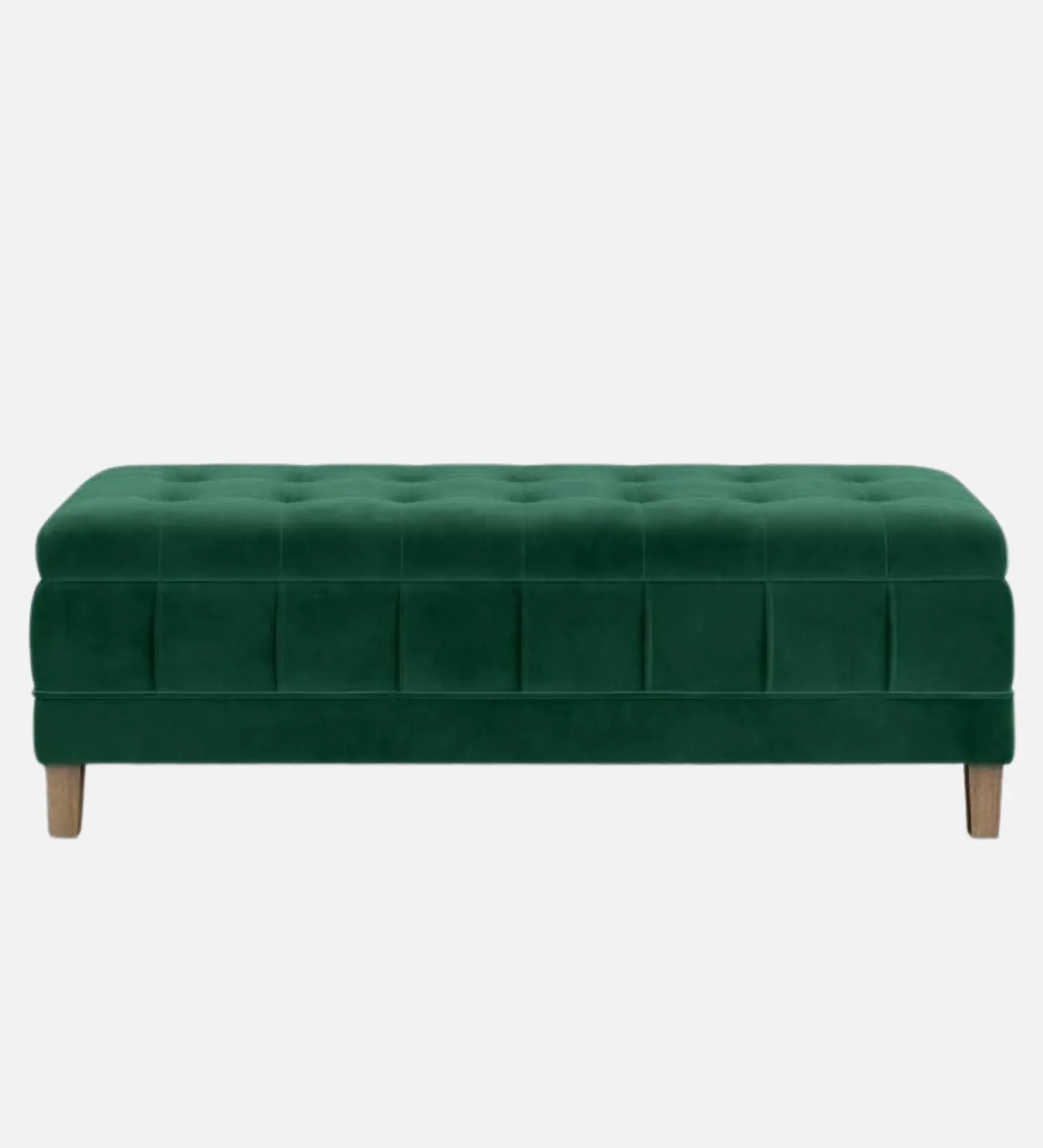 Green Storage Bench with Compartment – Functional Upholstered Seating | Swani Furniture - Image 3