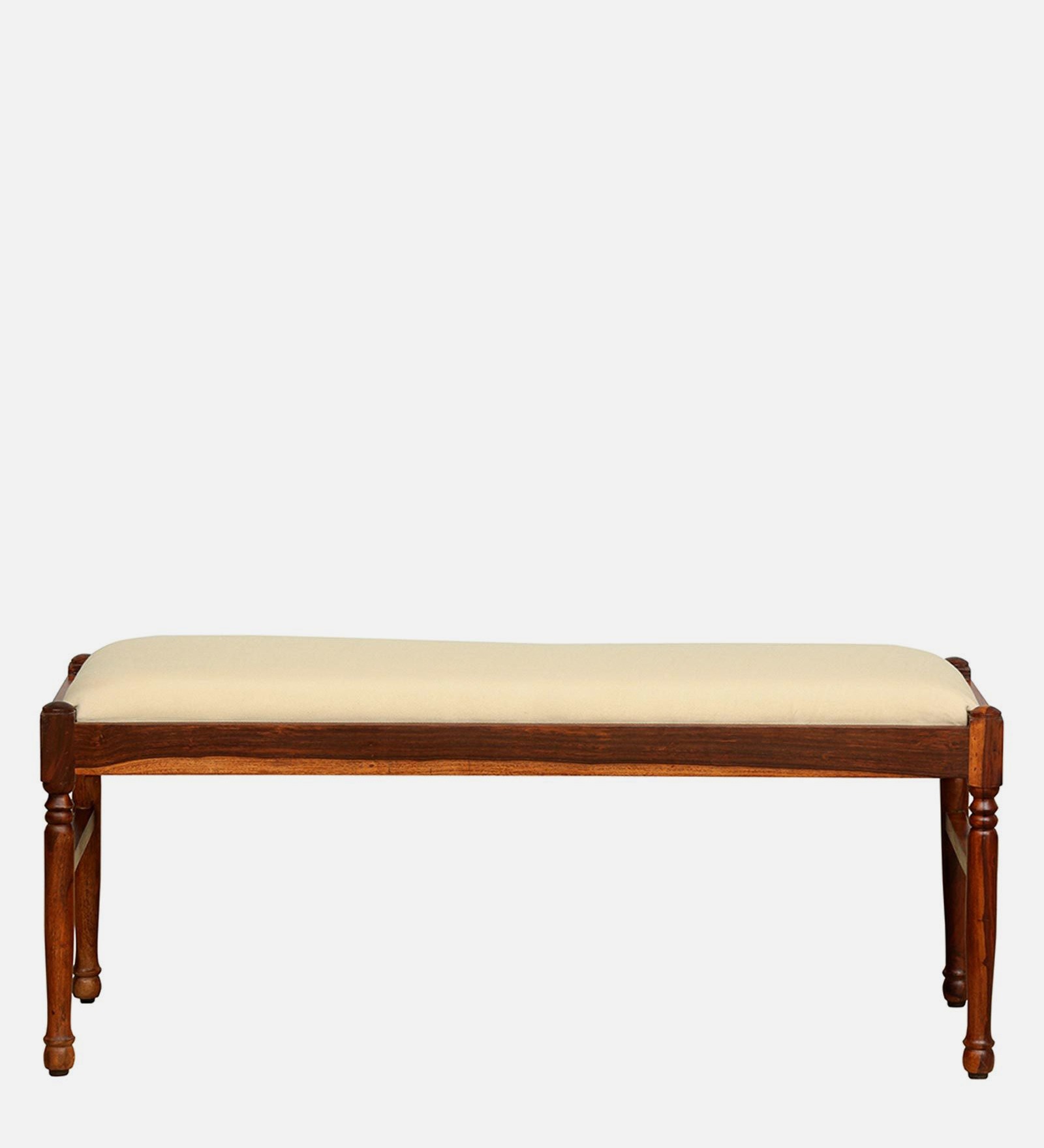 Sheesham Wood Bench in Honey Oak Finish – Solid Wood Seating Bench | Swani Furniture - Image 4