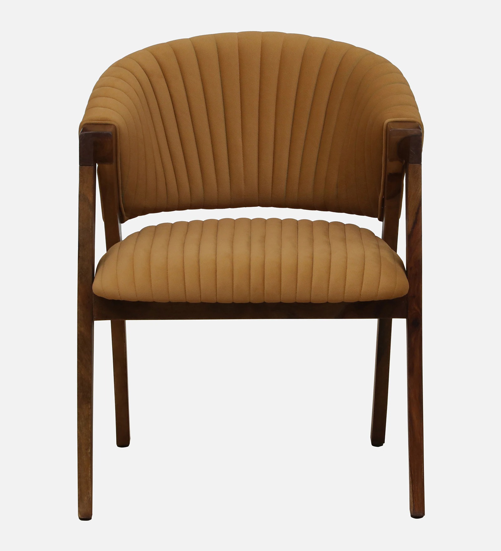 Sheesham Wood Armchair in Provincial Teak Finish – Scratch-Resistant Wooden Accent Chair | Swani Furniture - Image 2