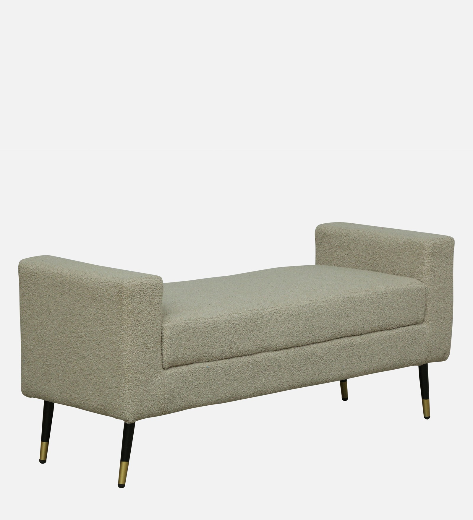 Boucle Fabric Bench in Lunar Grey – Modern Upholstered Accent Bench | Swani Furniture - Image 4
