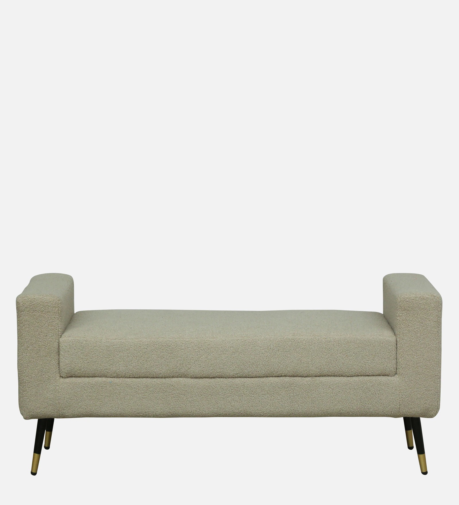 Boucle Fabric Bench in Lunar Grey – Modern Upholstered Accent Bench | Swani Furniture - Image 5