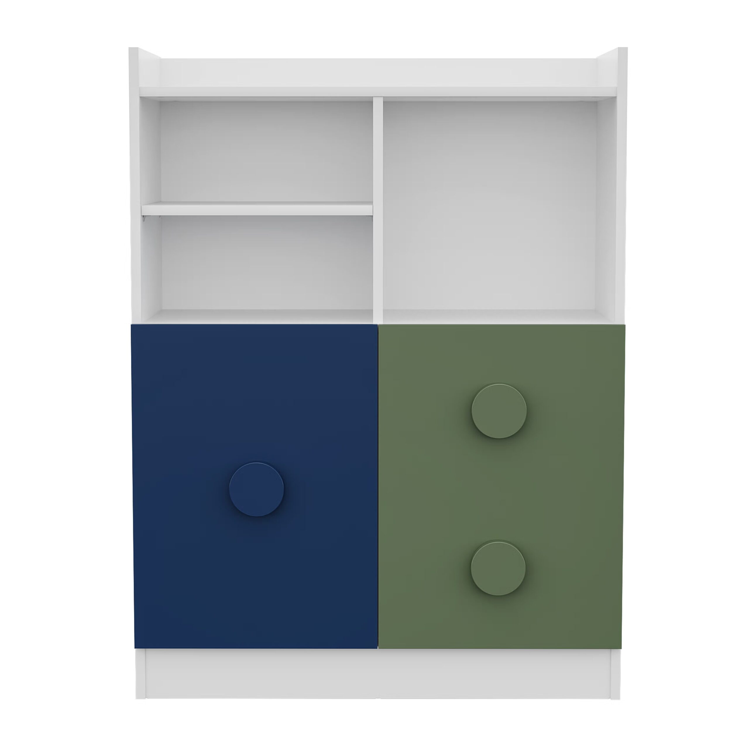 Swani Furniture Stackup Toy Storage with Shutter – Kids Storage Cabinet for Toys & Books - Image 2