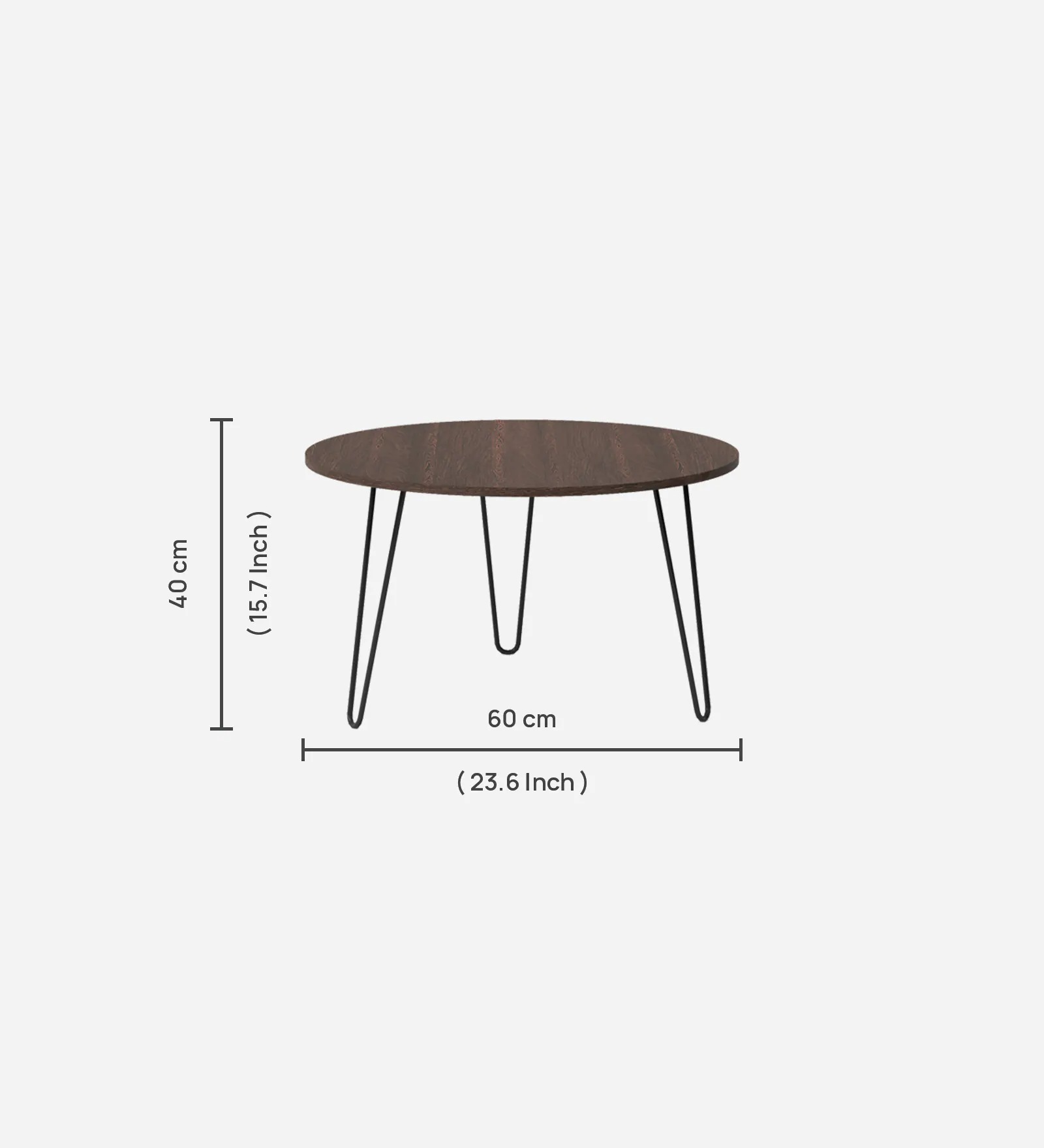 Swani Furniture Round Coffee Table in Wenge Finish – Modern Wooden Center Table for Living Room - Image 2