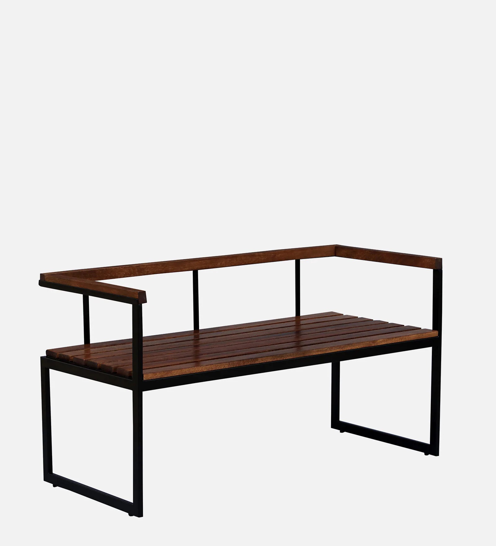Black Metal Settee – Modern & Durable Seating Bench | Swani Furniture - Image 3