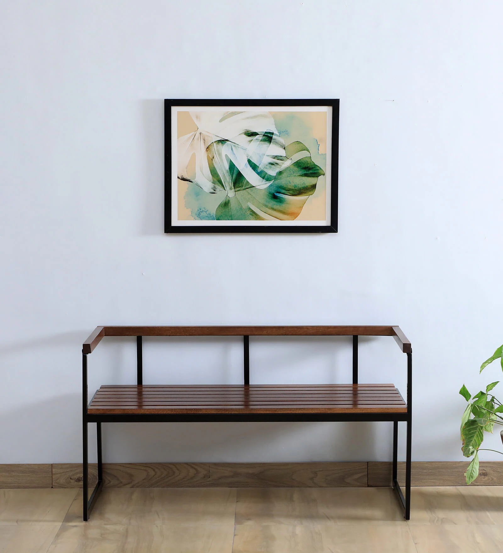 Black Metal Settee – Modern & Durable Seating Bench | Swani Furniture