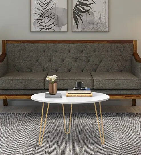 Swani Furniture Round Coffee Table in Wenge Finish – Modern Wooden Center Table for Living Room - Image 3