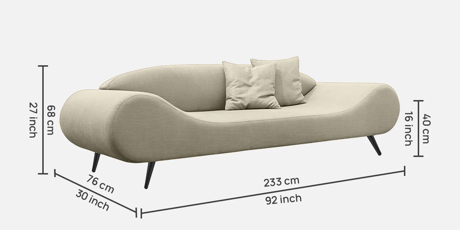 Swani Furniture Astonishing 3 Seater Sofa - Image 2