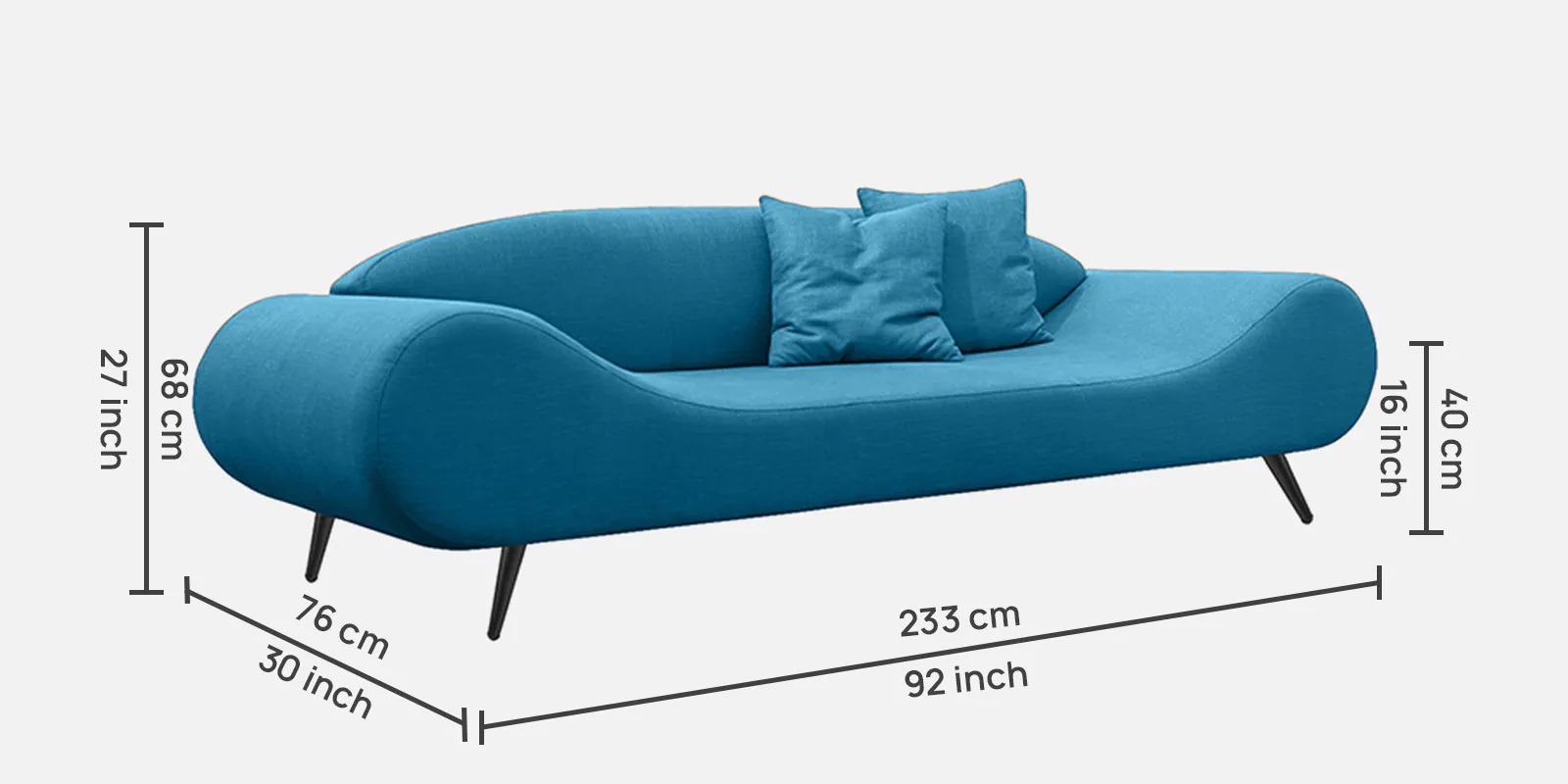 Swani Furniture Astonishing 3 Seater Sofa - Image 11