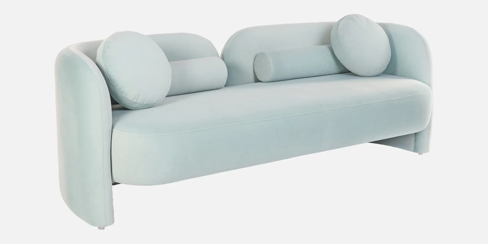 Swani Furniture Oakdale Velvet Fabric 3 Seater Sofa in Mint Green Color - Image 3