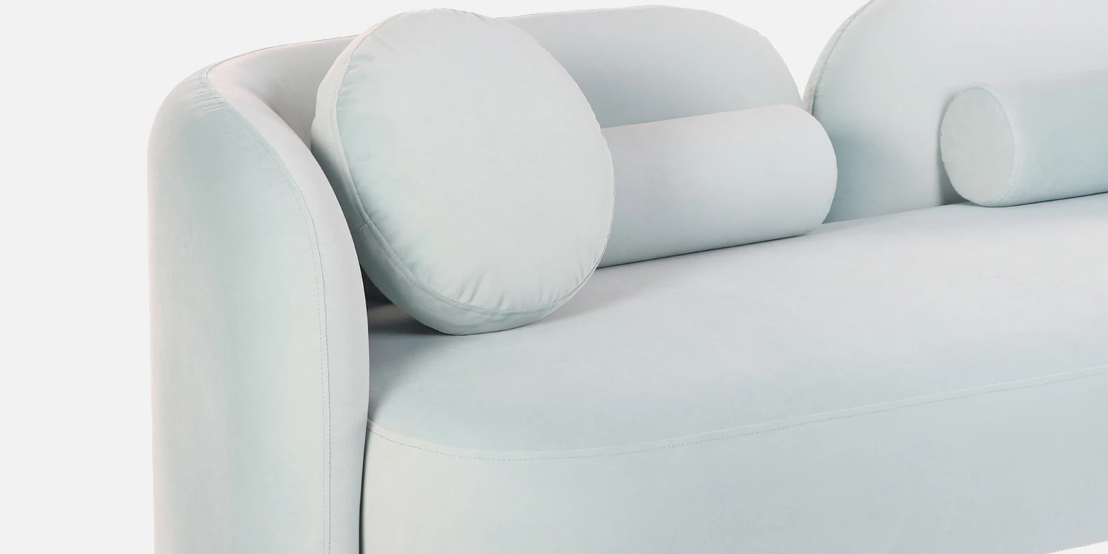 Swani Furniture Oakdale Velvet Fabric 3 Seater Sofa in Mint Green Color - Image 7