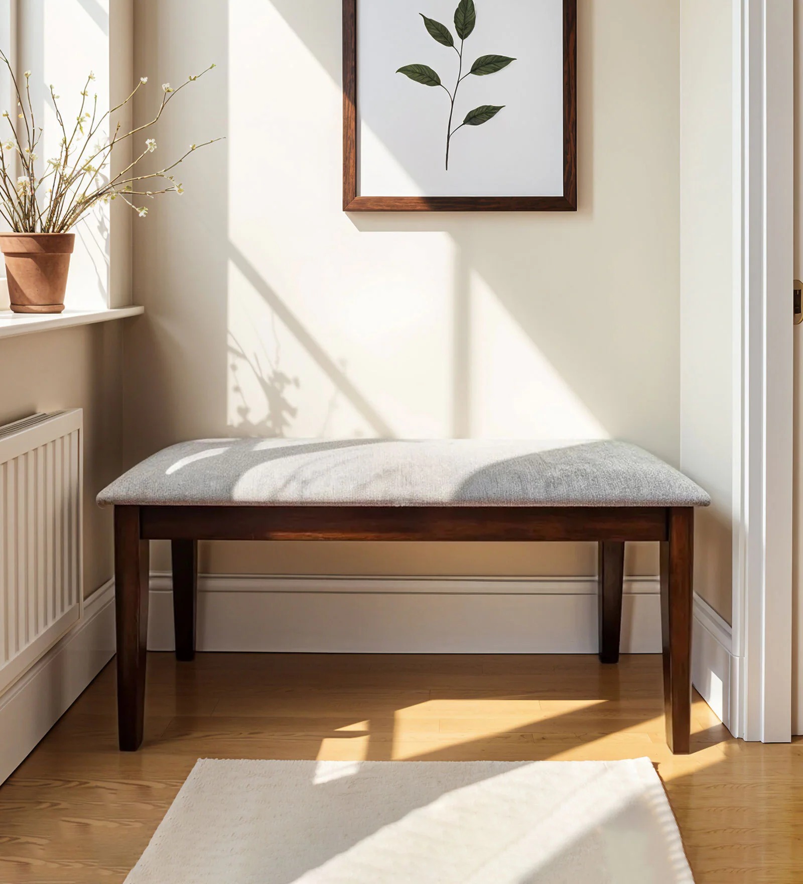 Swani Furniture Luster Bench in Natural Finish