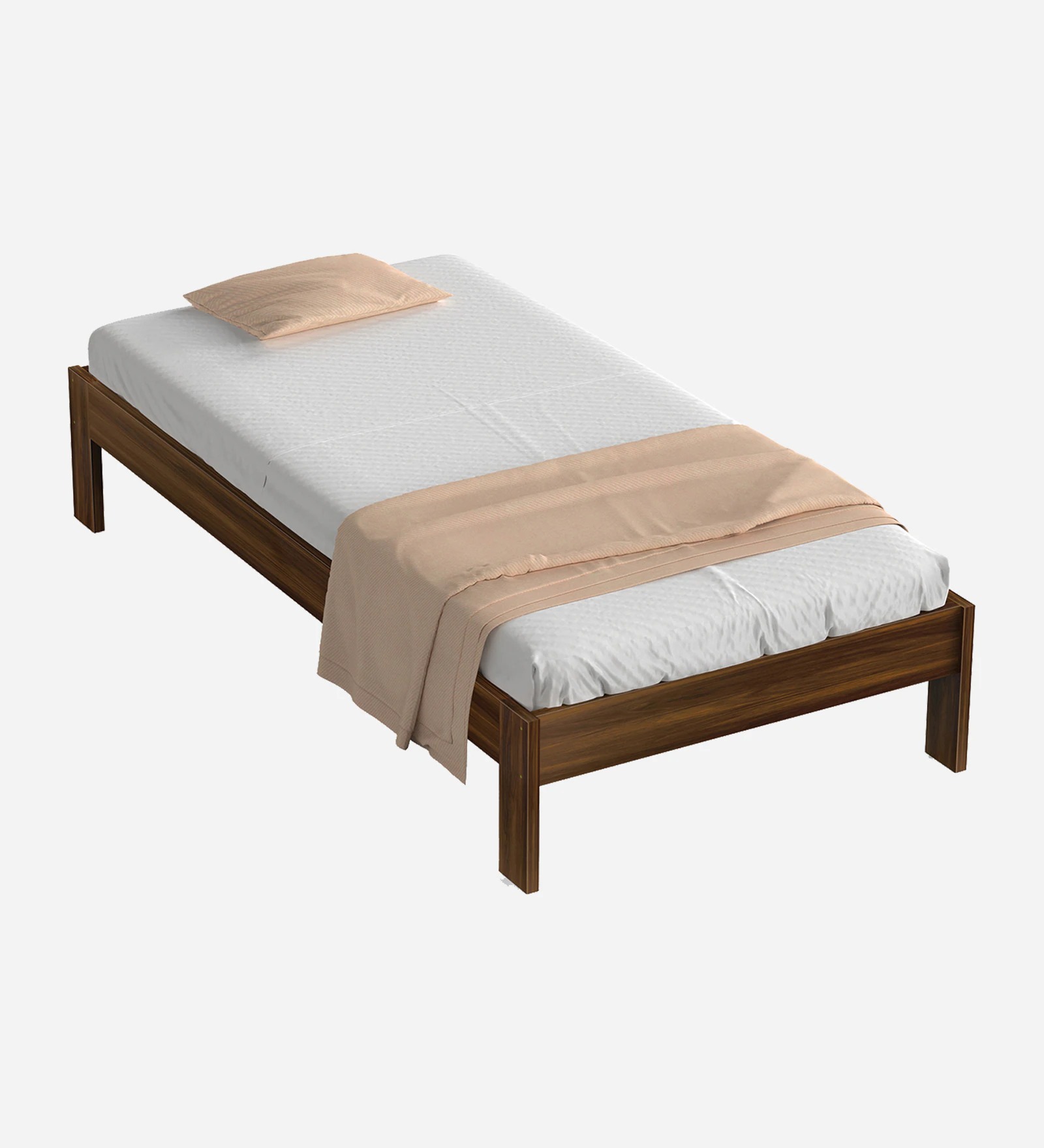 Swani Furniture Roverb Single Size Bed in Brown Maple Finish - Image 3