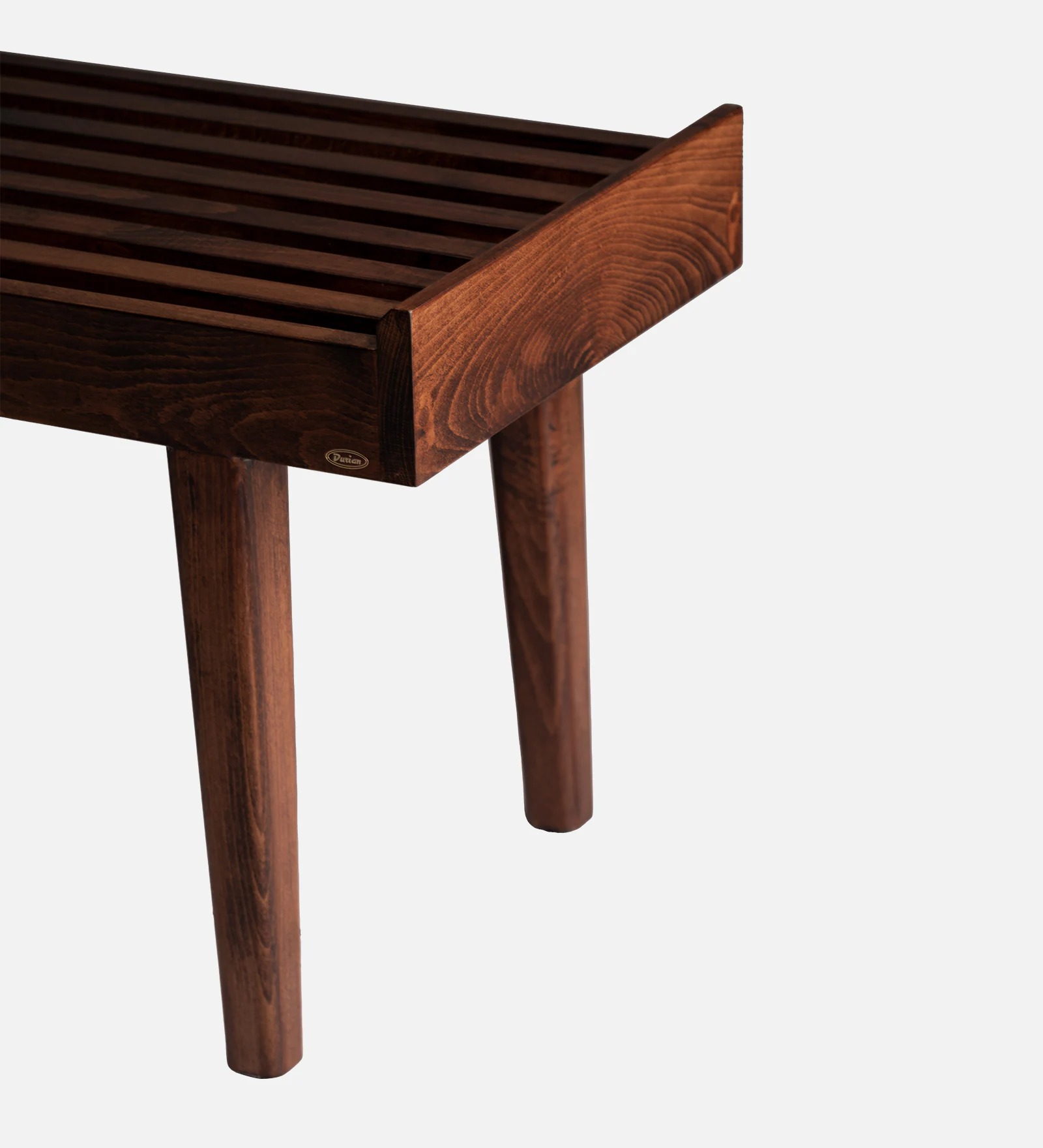 Swani Furniture Elmer Solid Wood Bench in Brown Finish - Image 6