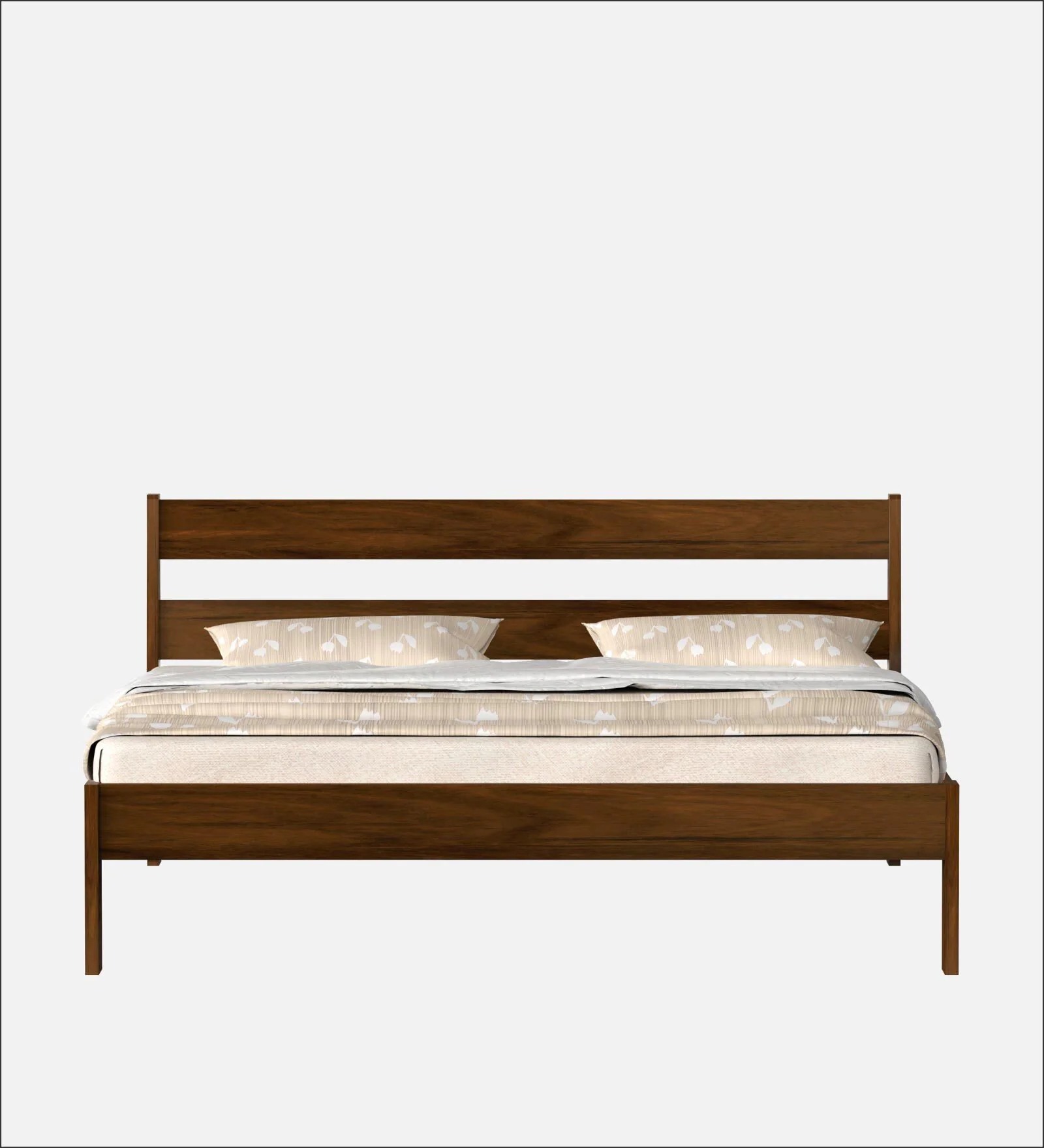 Swani Furniture Roverb Queen Size Bed in Brown Maple Finish - Image 6