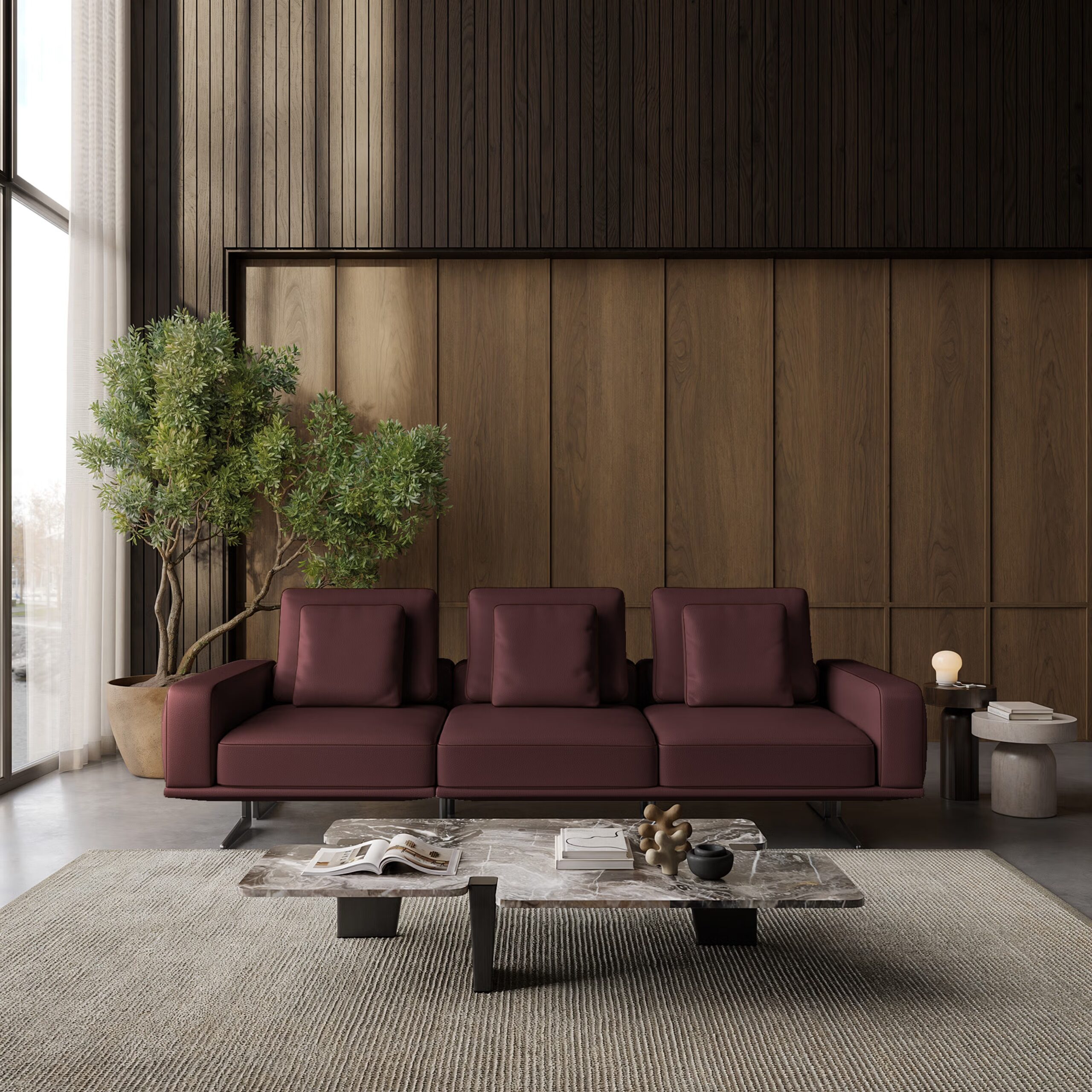 Swani Furniture Porto 3 Seater Sofa – Modern Living Room Sofa