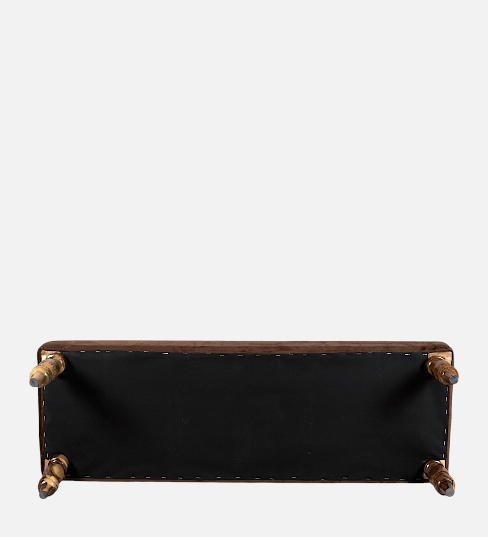 Swani Furniture Cairo Velvet Accent 3 Seater Bench in Brown Colour - Image 5