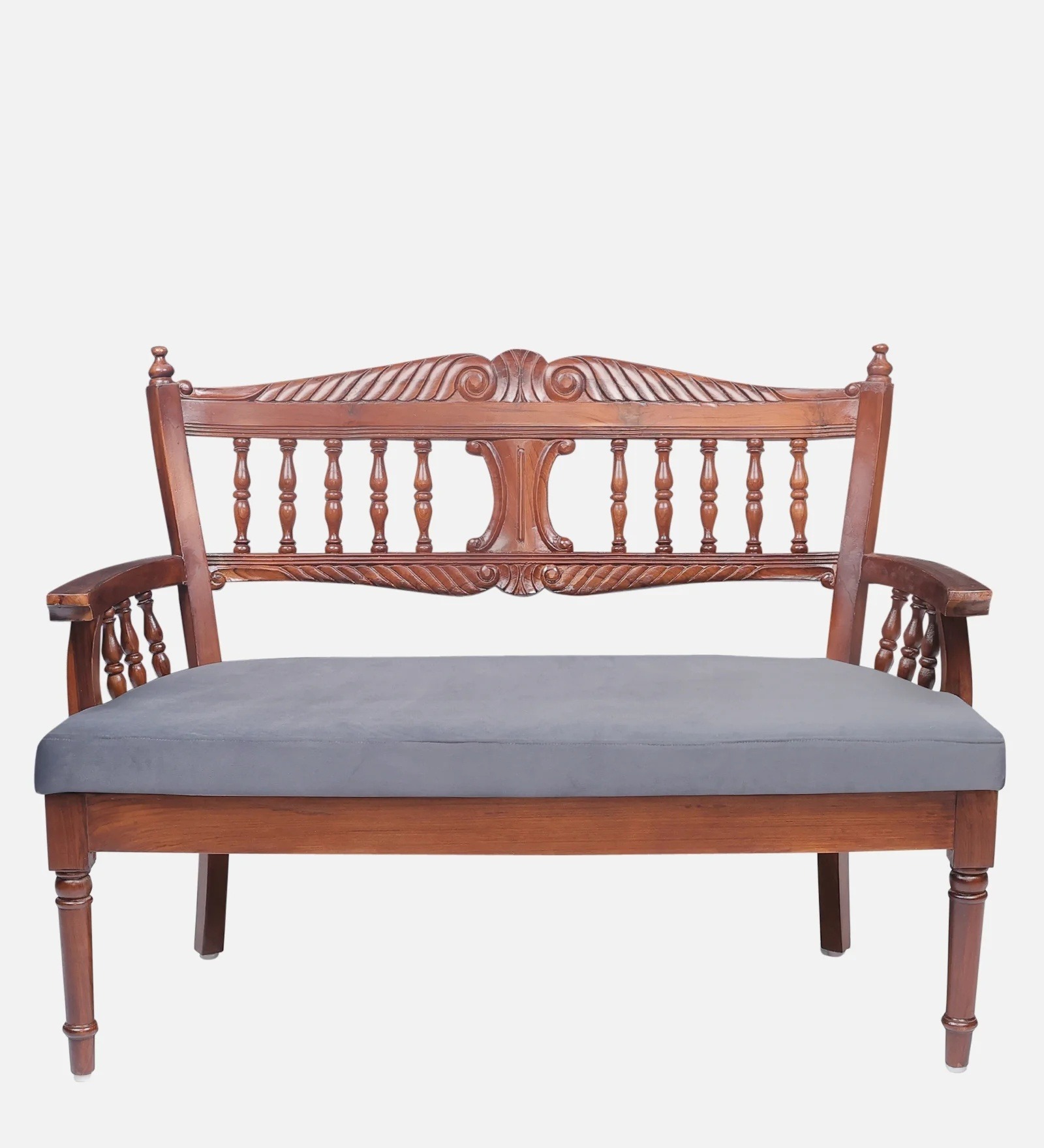 Swani Furniture Vrono 2 Seater Bench in Charcoal Grey Colour - Image 3