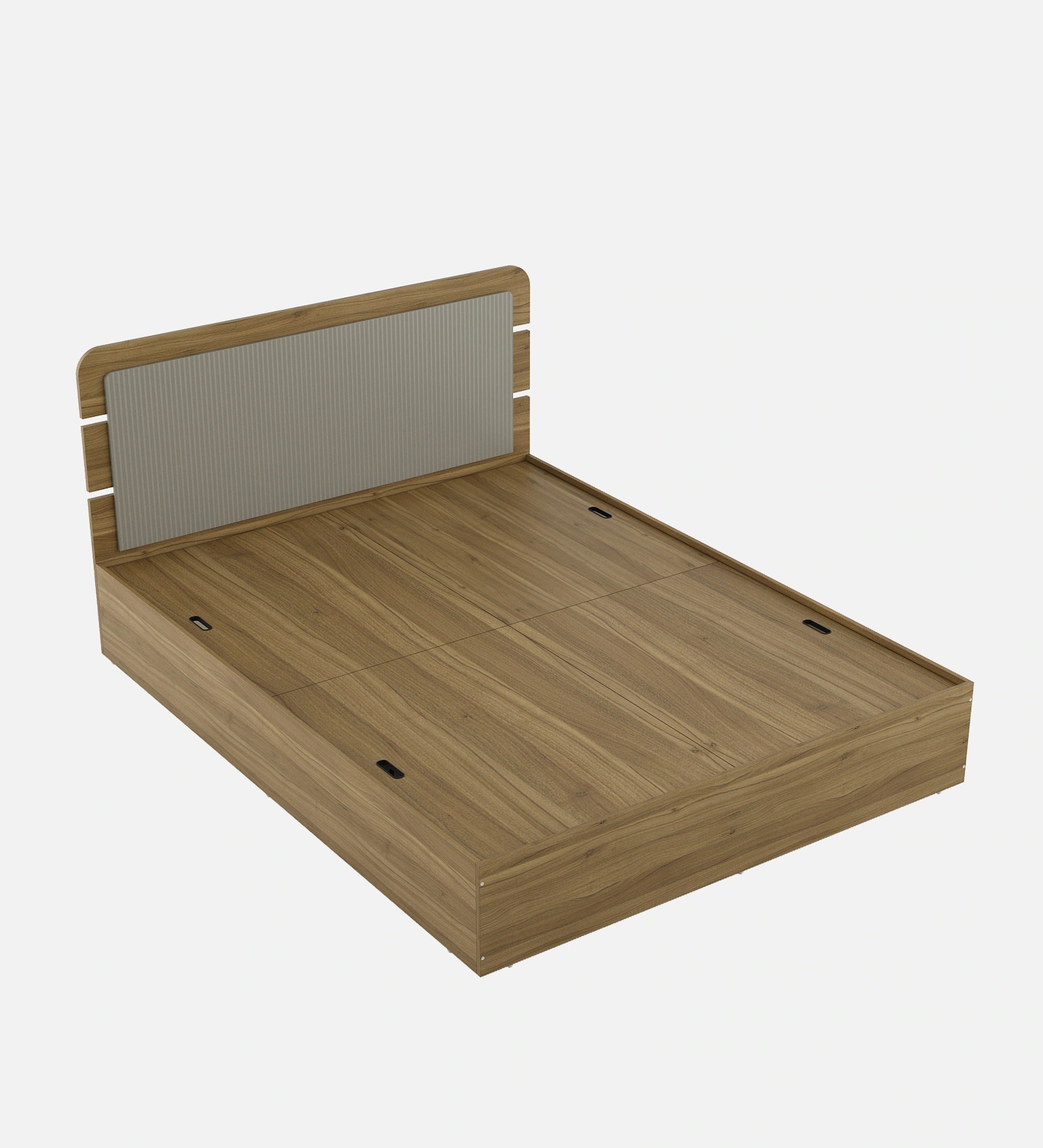 Swani Furniture Zenvora King Size Bed with Box Storage in Melamine Finish - Image 3
