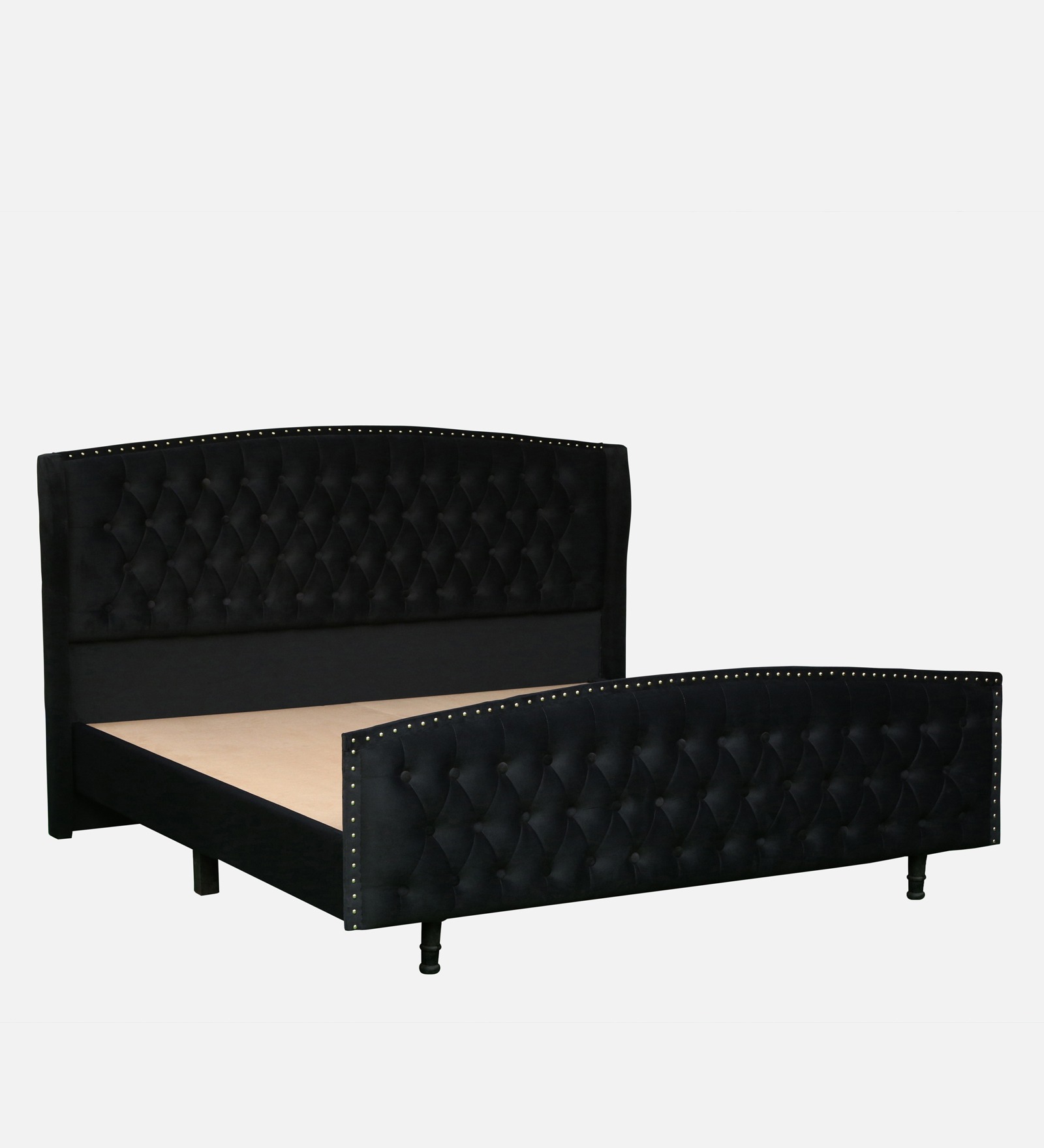 Swani Furniture Ciera Upholstered Queen Size Bed in Black Color - Image 5