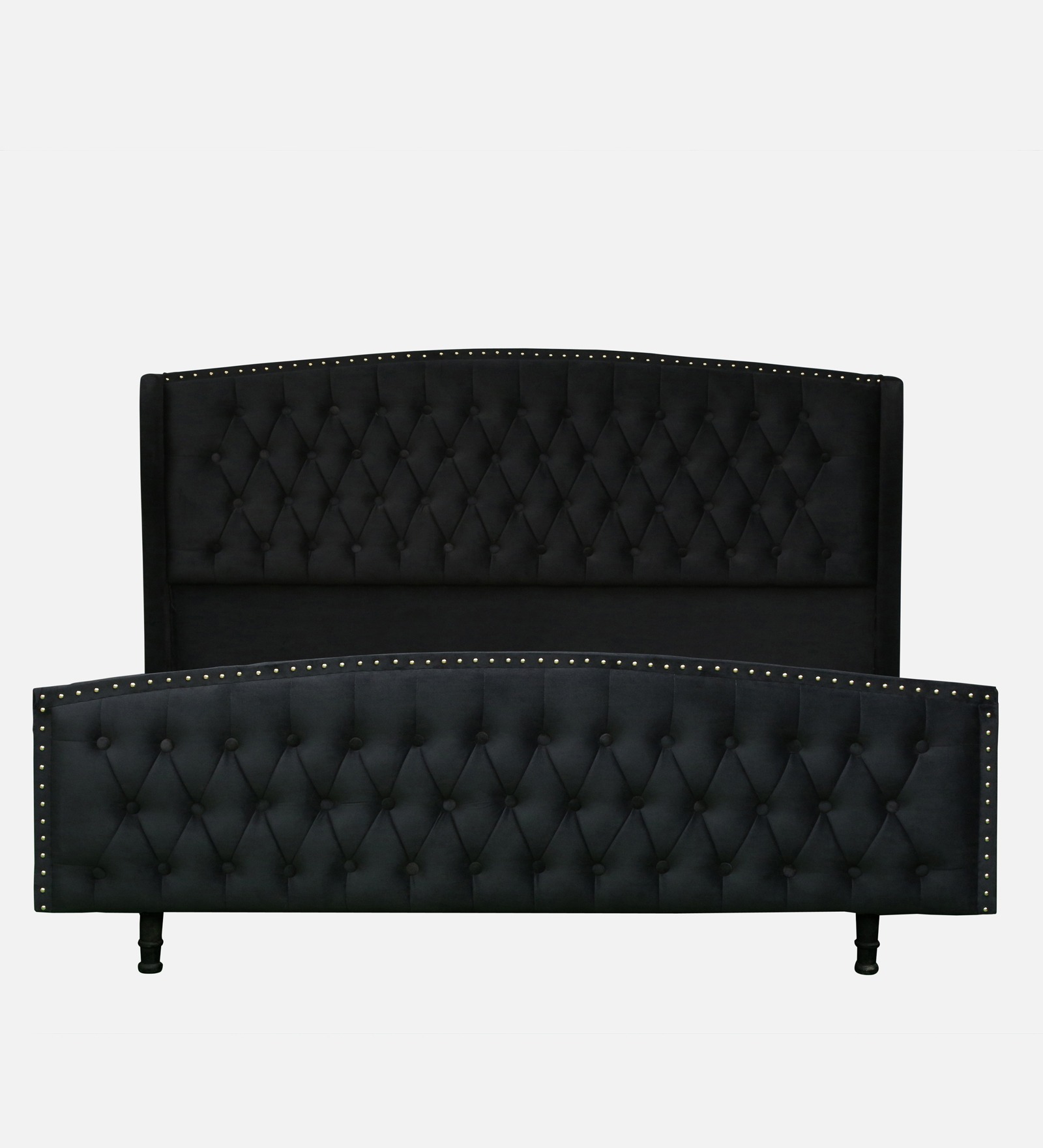 Swani Furniture Ciera Upholstered Queen Size Bed in Black Color - Image 4