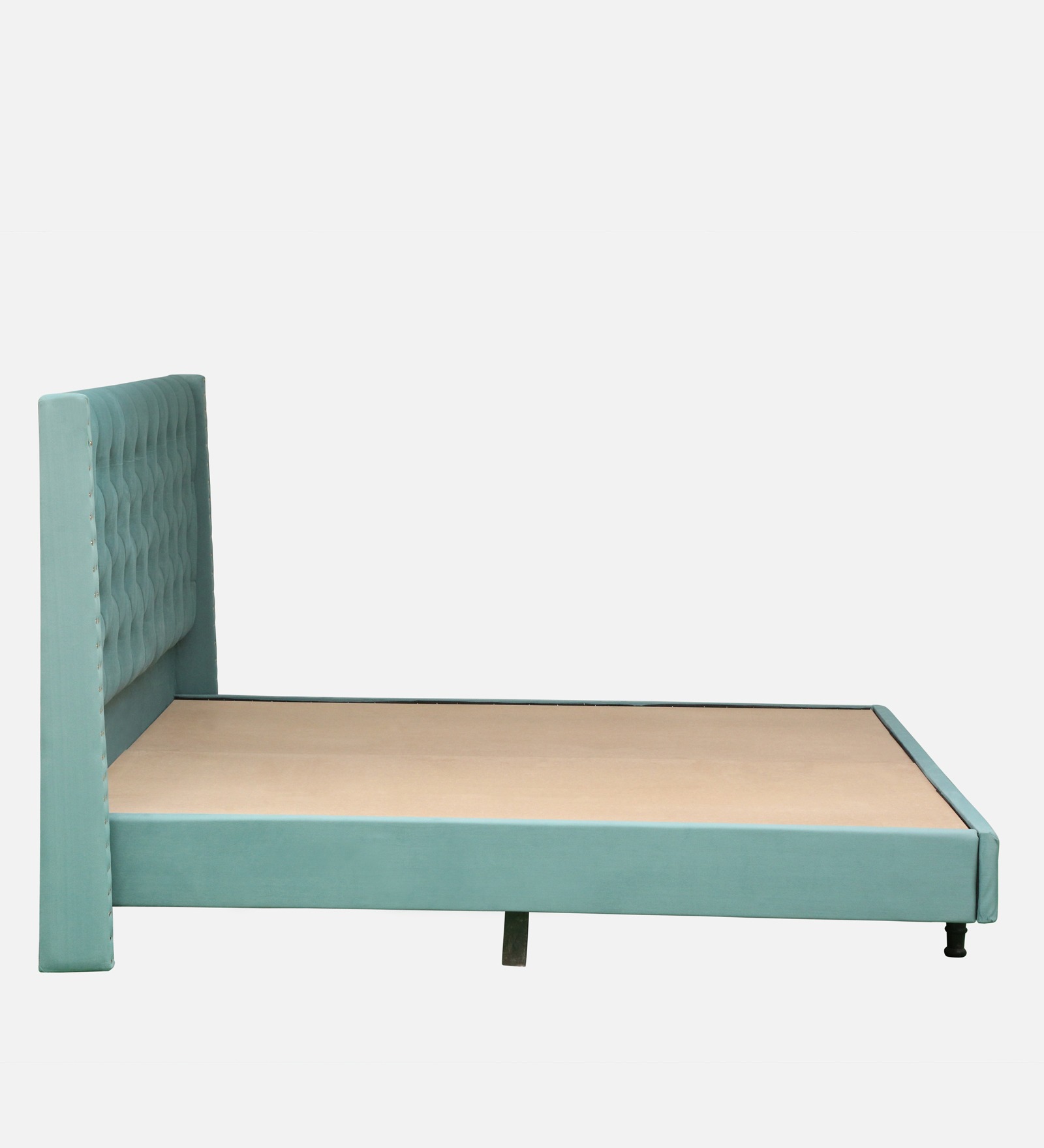 Swani Furniture Maraya Upholstered King Size Bed in Teal Green Color - Image 6