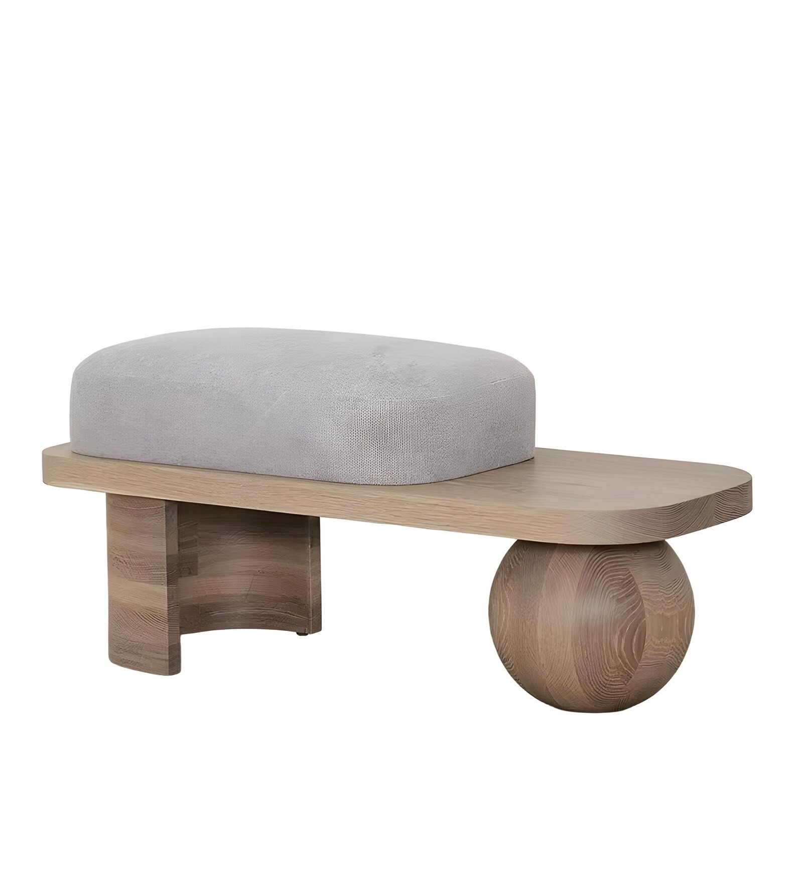 Swani Furniture Saga Boucle Ottoman in Teak Colour - Image 12
