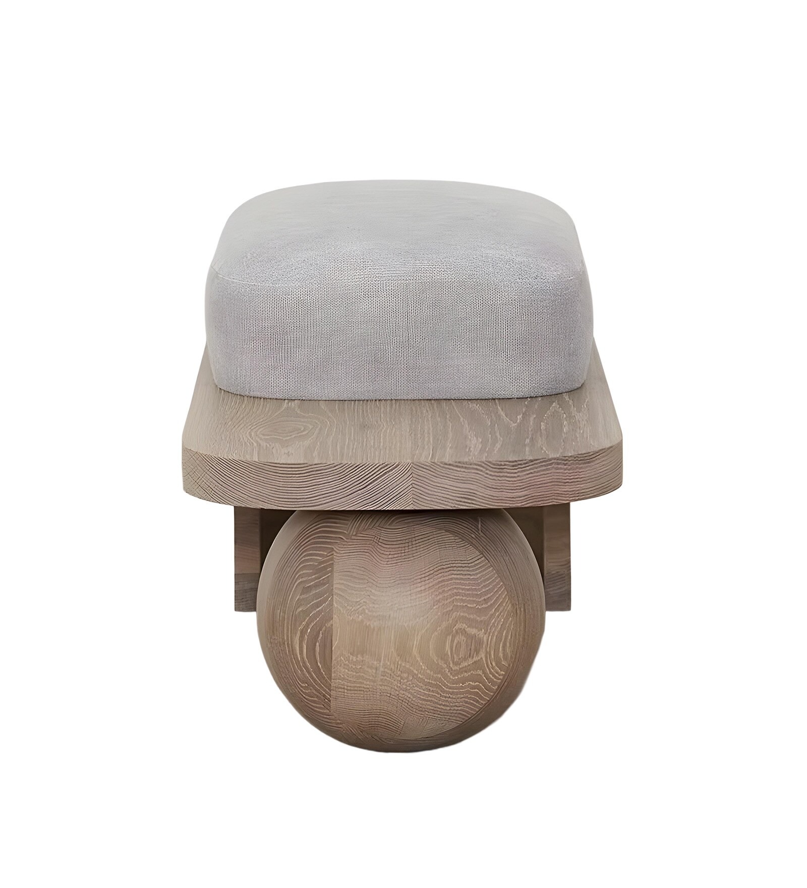 Swani Furniture Saga Boucle Ottoman in Teak Colour - Image 8