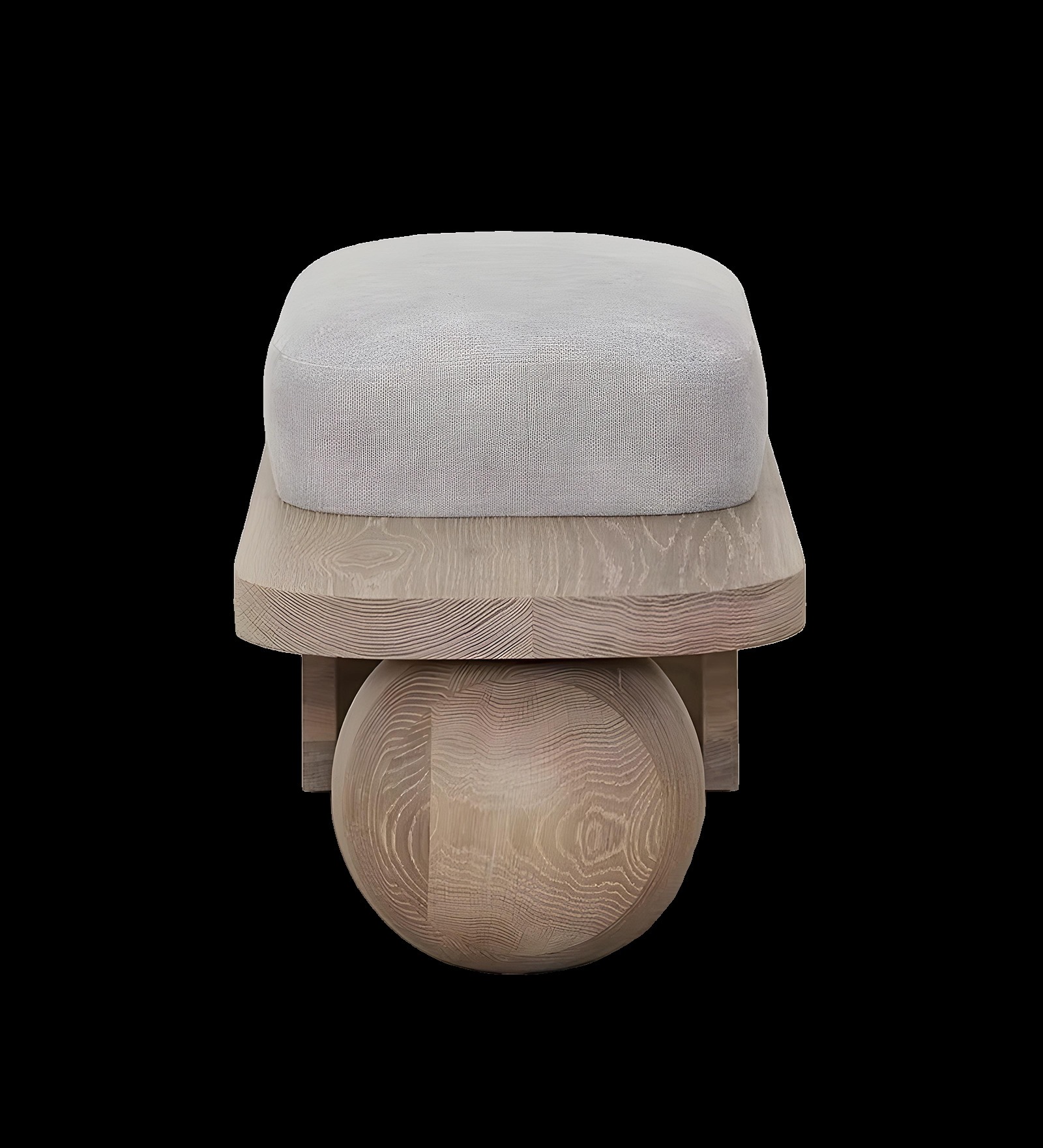 Swani Furniture Saga Boucle Ottoman in Teak Colour - Image 5