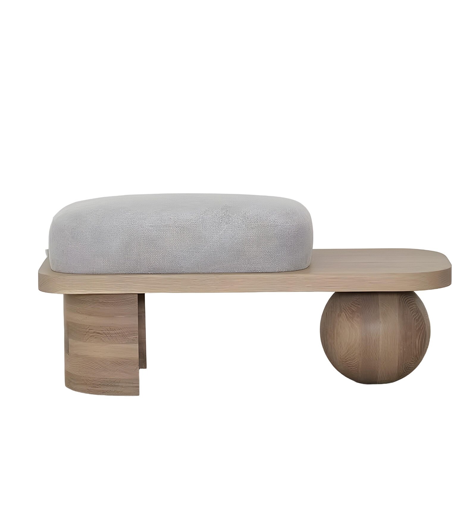 Swani Furniture Saga Boucle Ottoman in Teak Colour - Image 9