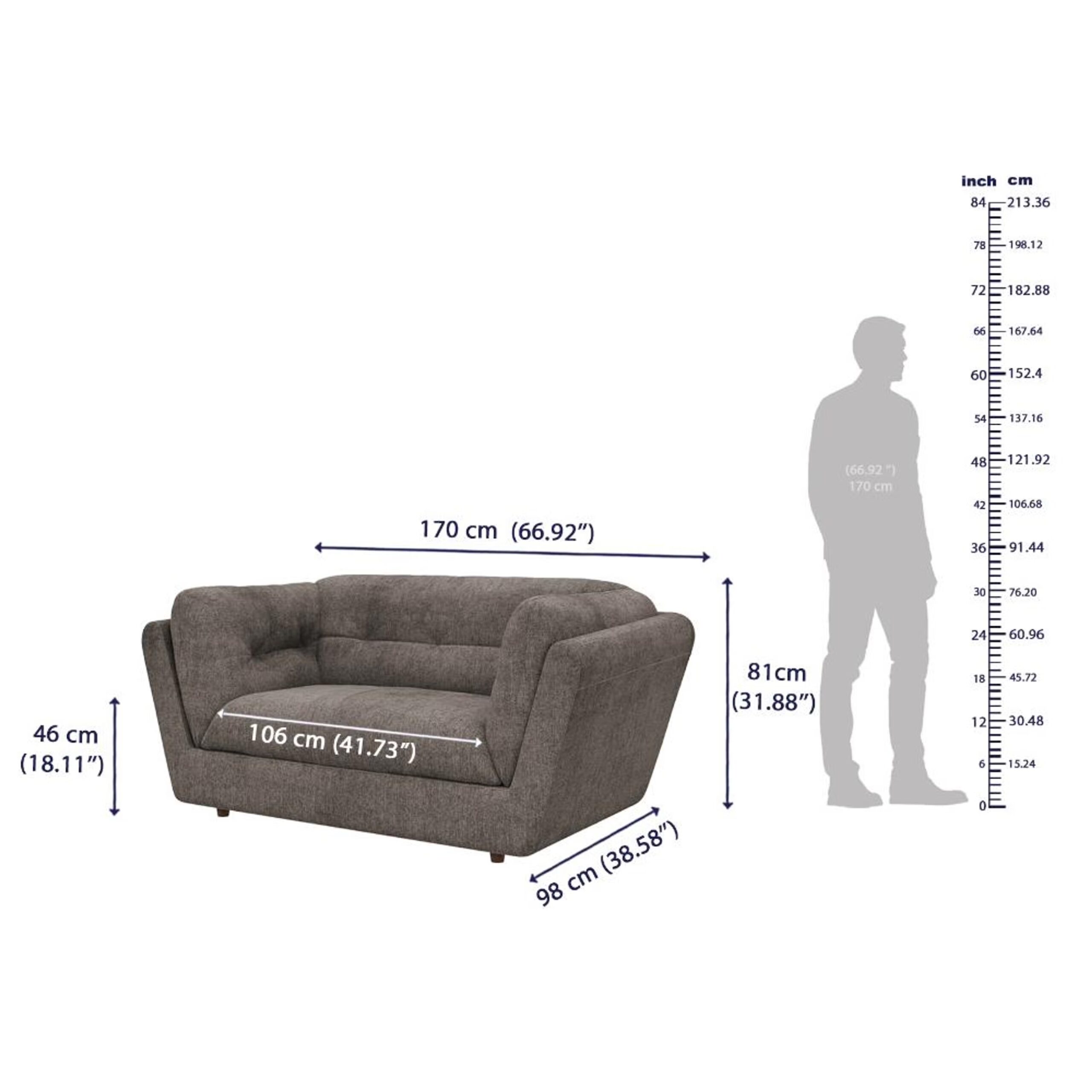 Swani Furniture Osuna 2 Seater Sofa – Modern Living Room Sofa - Image 2