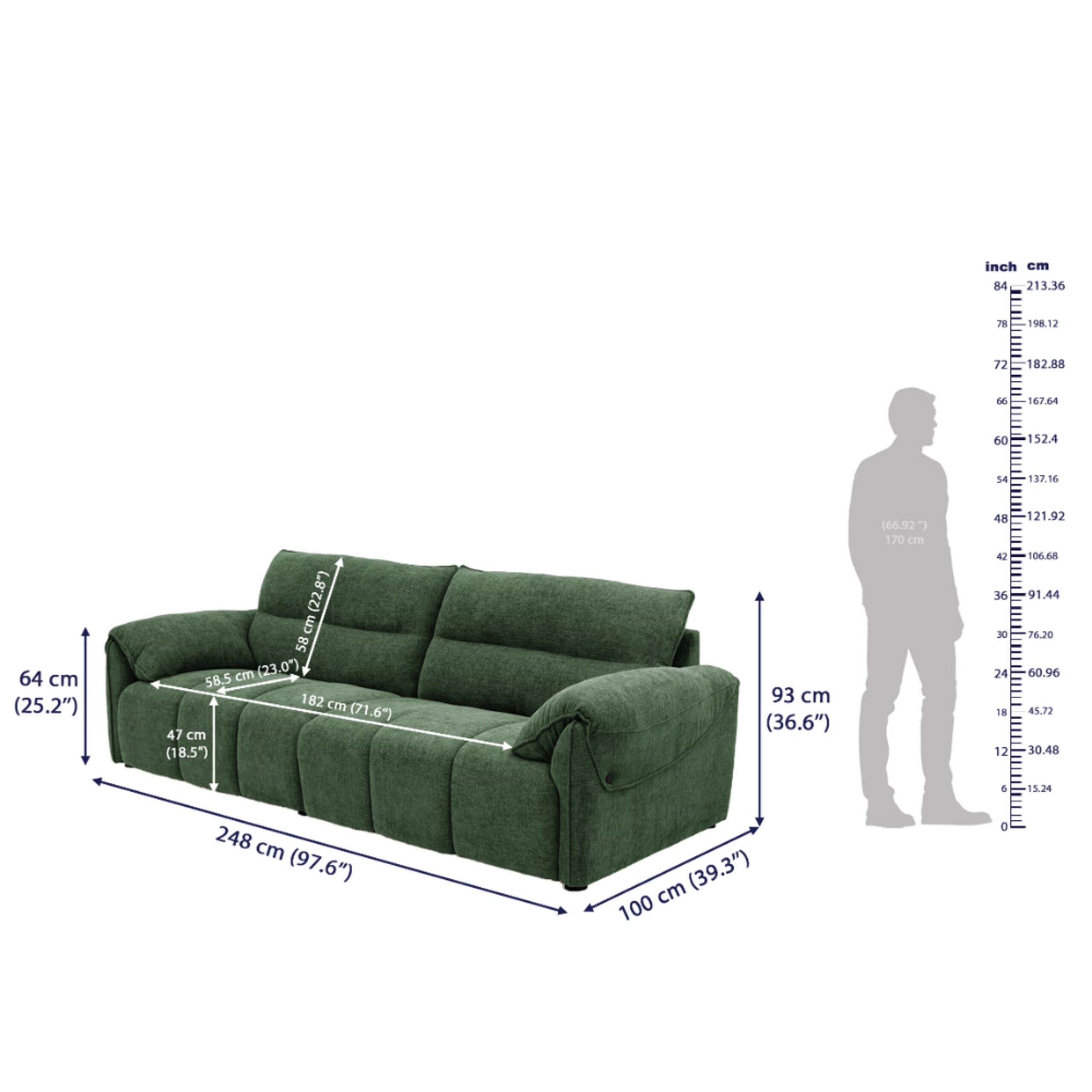 Swani Furniture Naxos Sofa Set (3+2 Seater) – Modern Living Room Set - Image 2