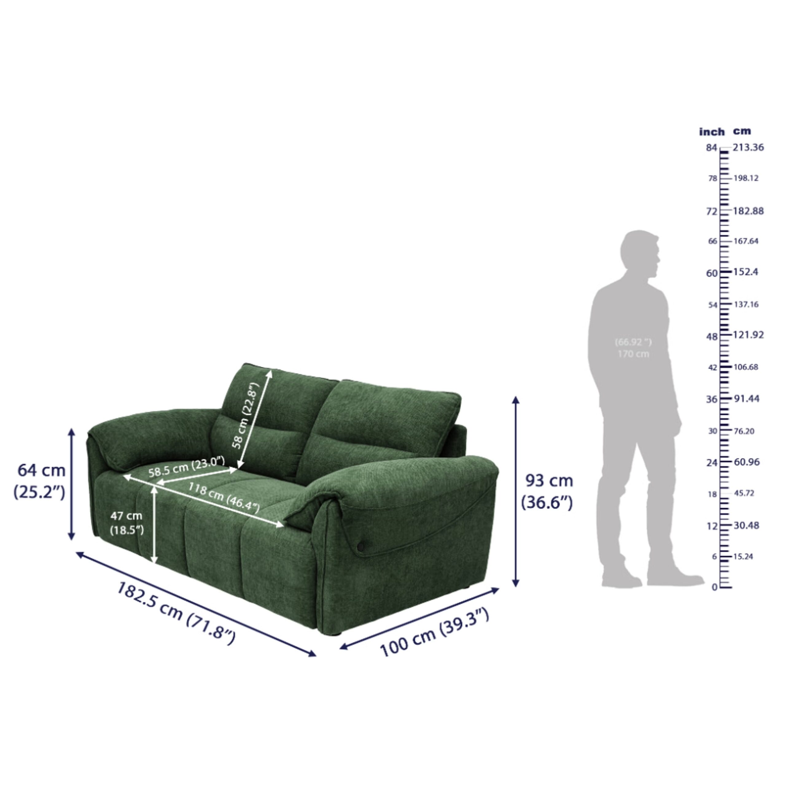 Swani Furniture Naxos Sofa Set (3+2 Seater) – Modern Living Room Set - Image 4