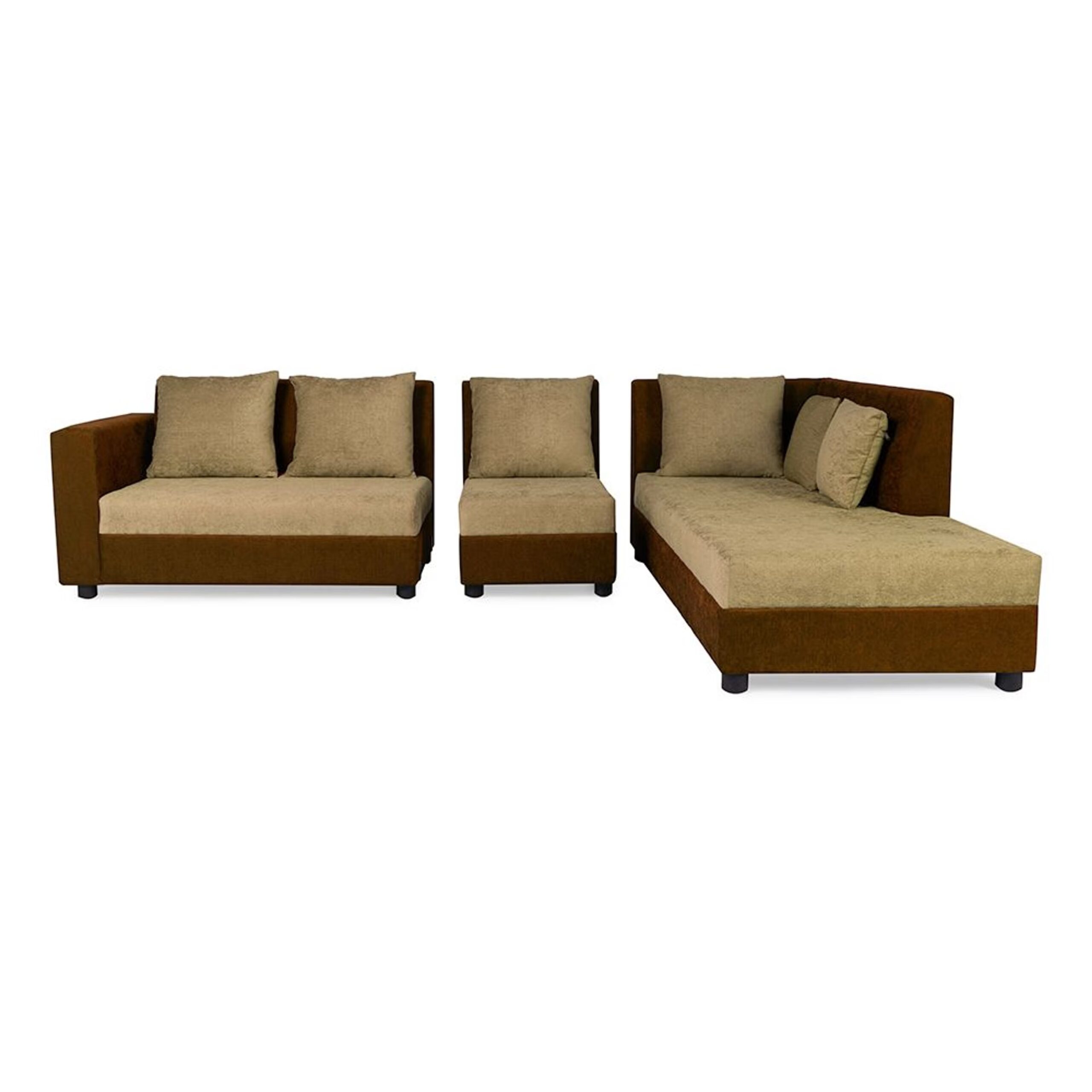 Swani Furniture Skiver L Shape 6 Seater Sofa Set – 3 Seater with Right Aligned Chaise - Image 6
