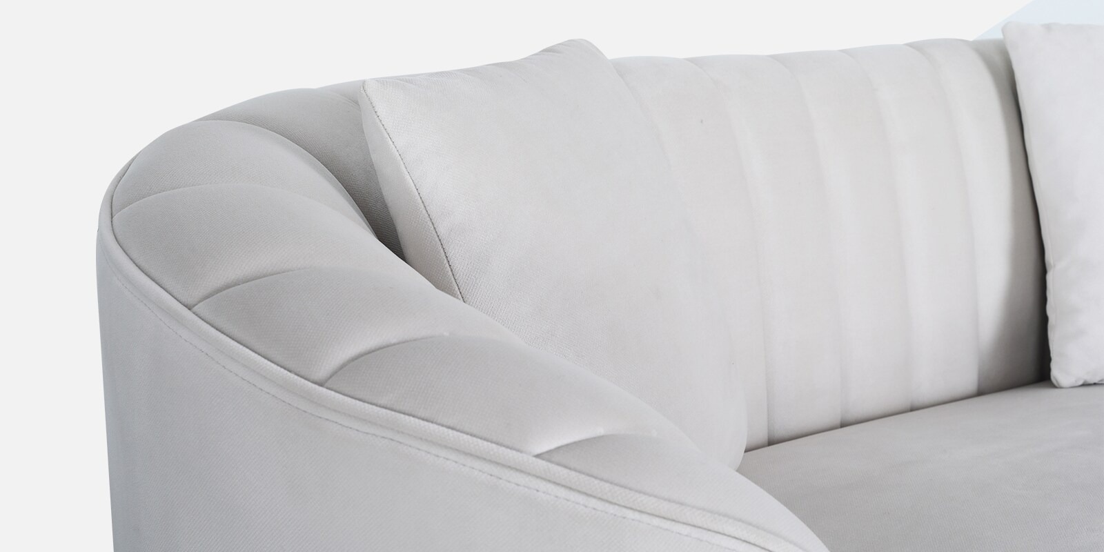 Swani Jacinth Fabric 2-Seater Sofa – Cream Colour - Image 6