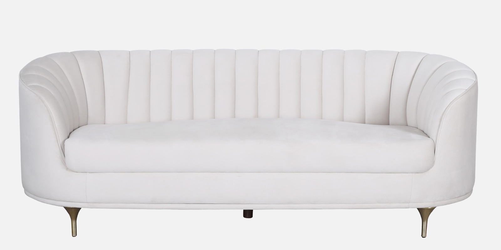 Swani Jacinth Fabric 3-Seater Sofa – Cream Colour - Image 5