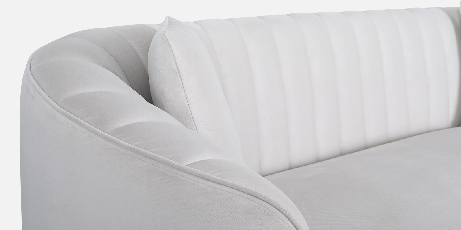 Swani Jacinth Fabric 3-Seater Sofa – Cream Colour - Image 7