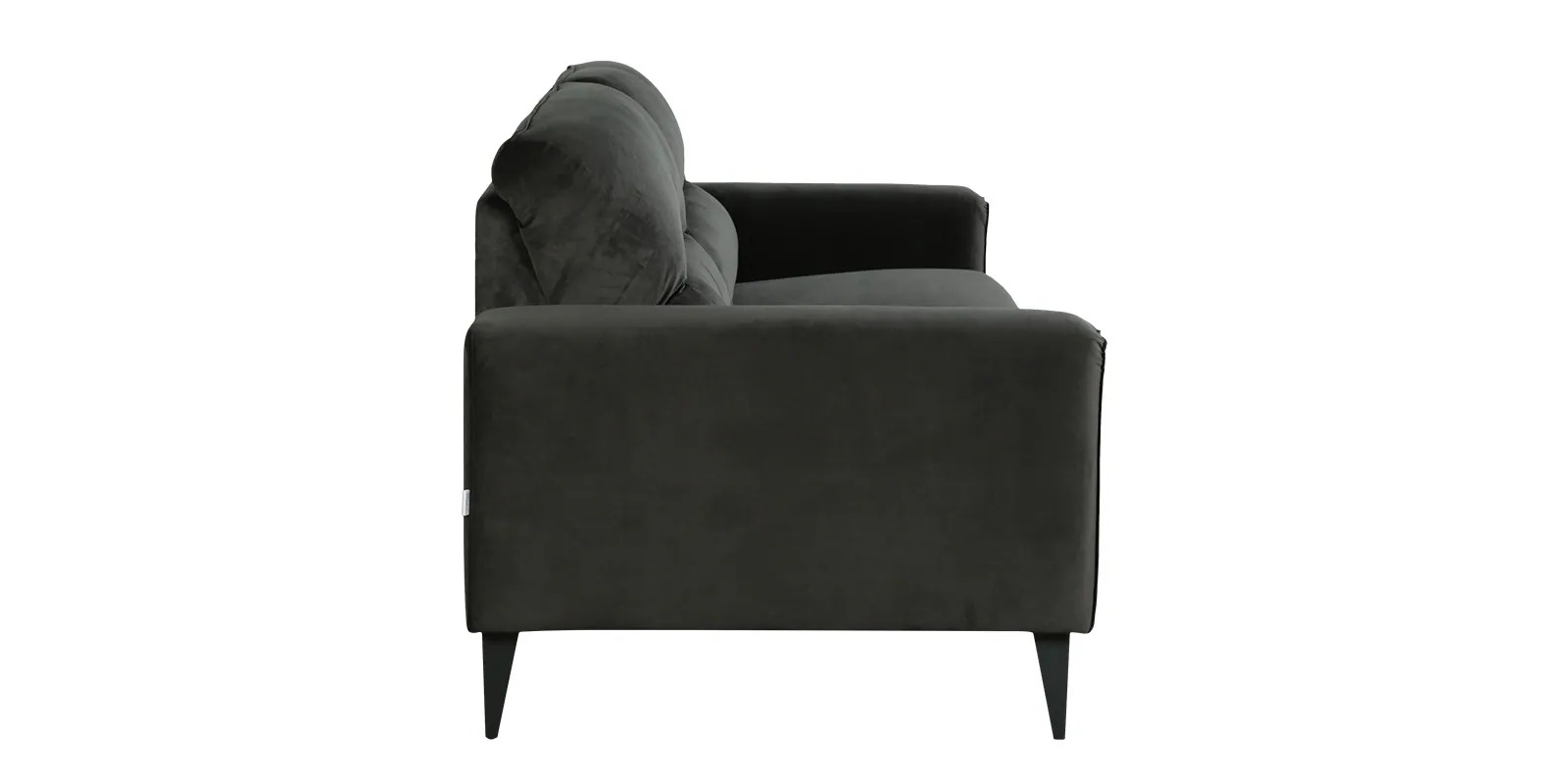 Swani Volkach Velvet 3-Seater Sofa – Steel Grey Colour - Image 6