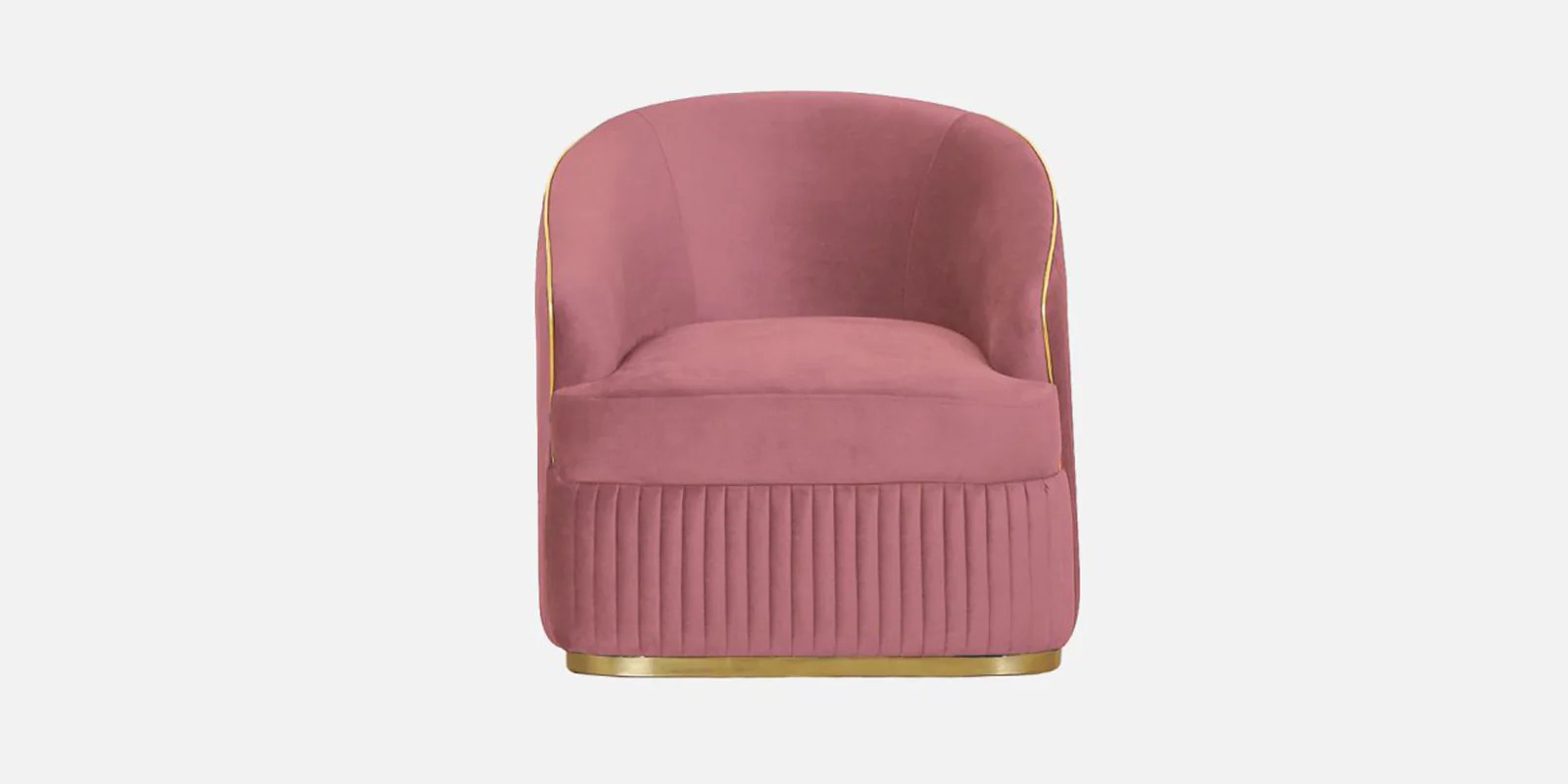 Swani Victoria Velvet Sofa Set – Onion Pink Colour (3+1+1) - Image 9