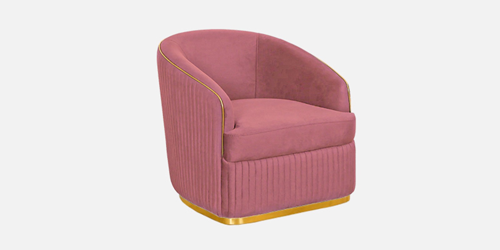 Swani Victoria Velvet Sofa Set – Onion Pink Colour (3+1+1) - Image 8