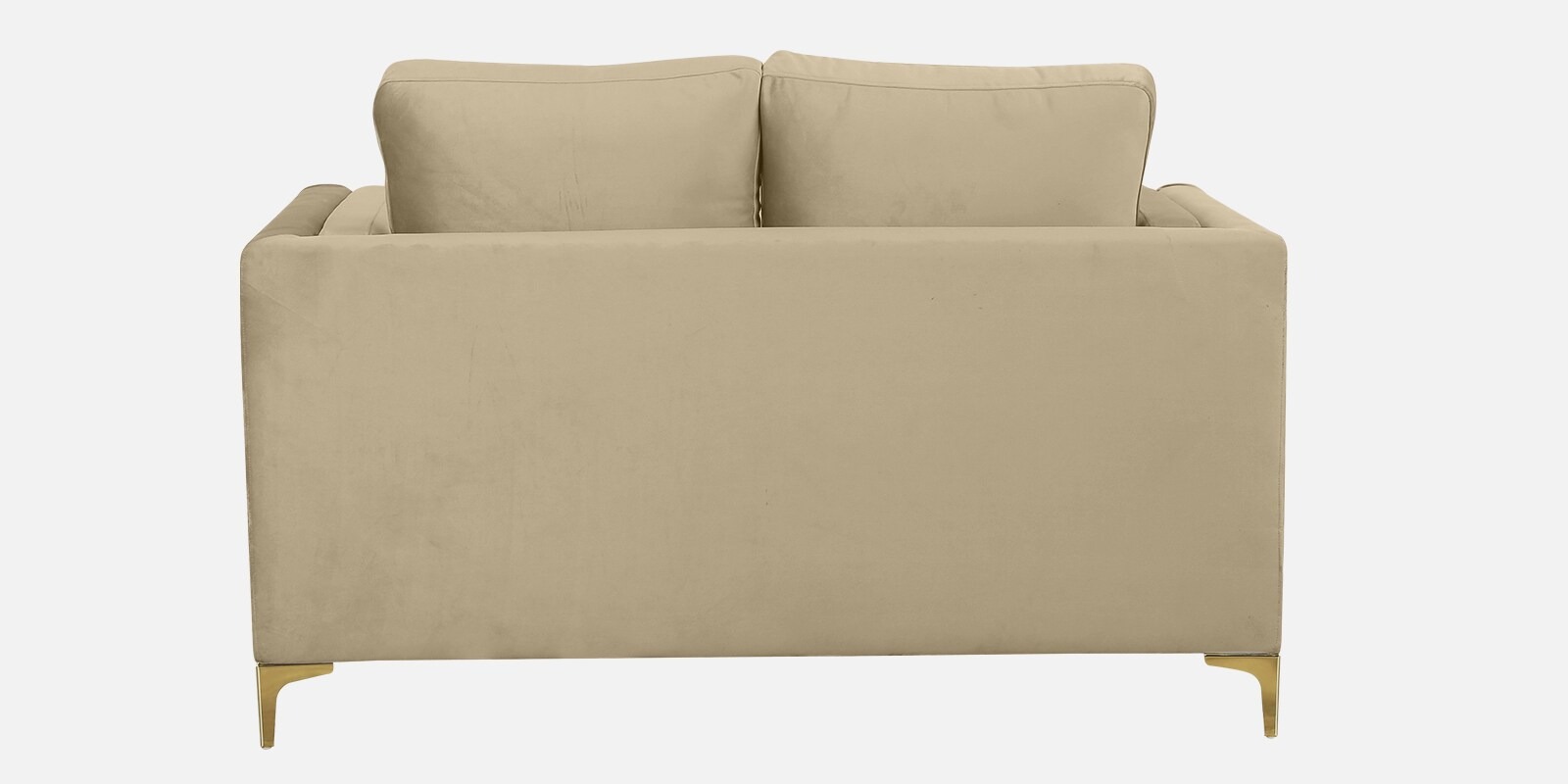 Swani Dona Velvet 2-Seater Sofa – Bone White Colour - Image 6