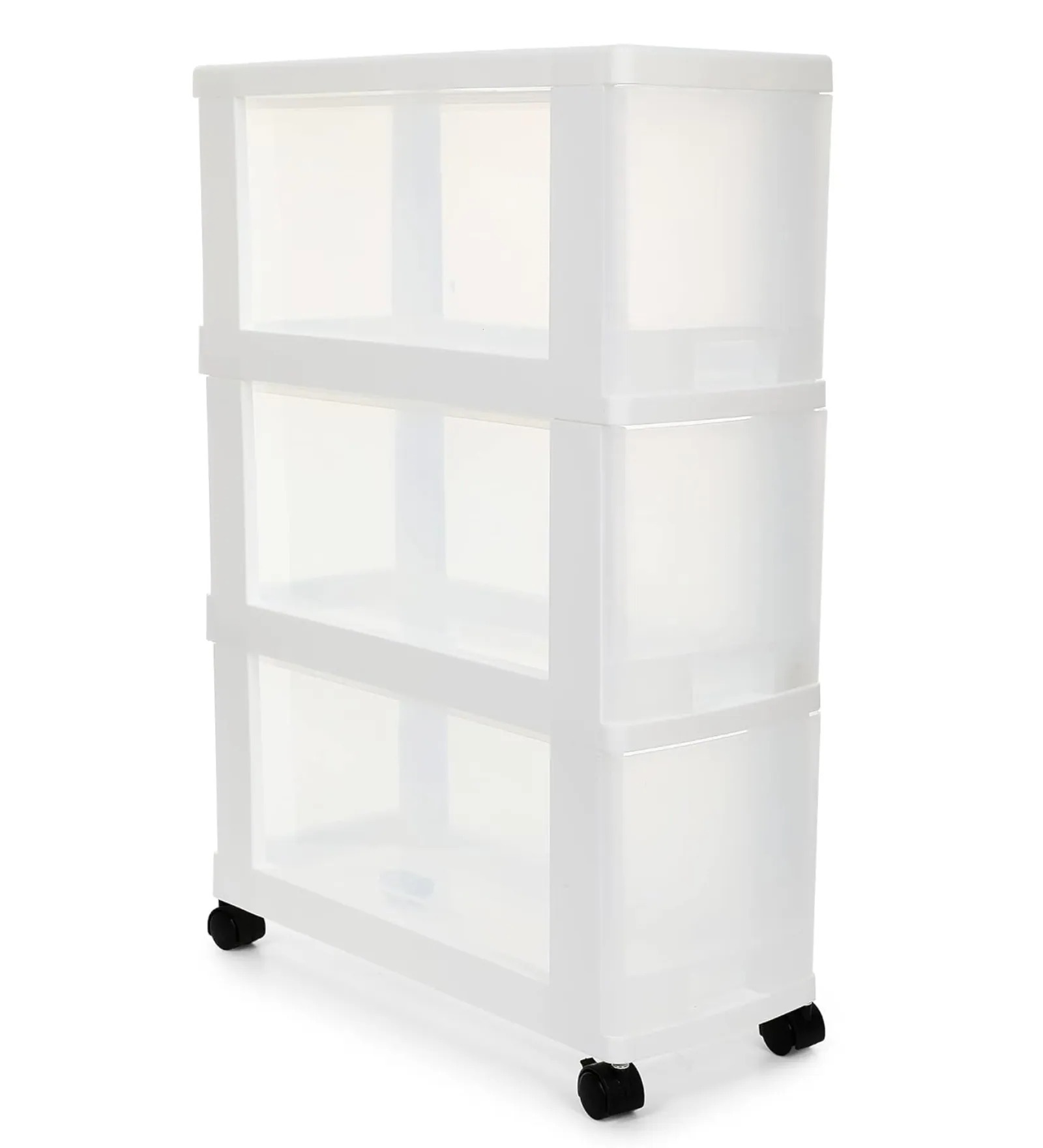 3-Compartment Portable Storage Drawer with Wheels – Multi-Purpose Organizer | Swani Furniture - Image 2