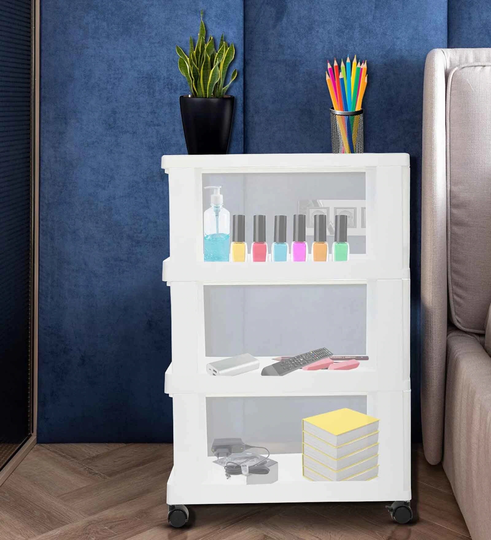 3-Compartment Portable Storage Drawer with Wheels – Multi-Purpose Organizer | Swani Furniture