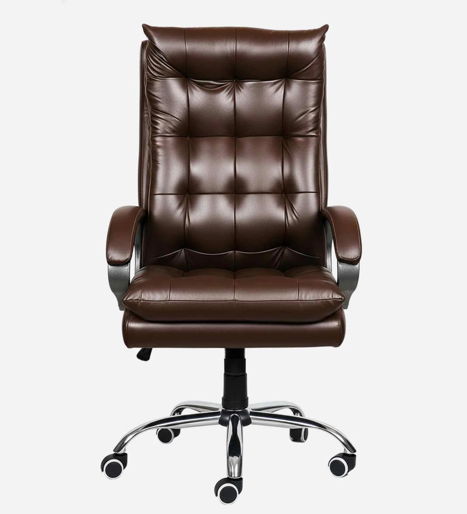 High Back Leatherette Executive Chair in Brown – Ergonomic Office Seating | Swani Furniture - Image 5