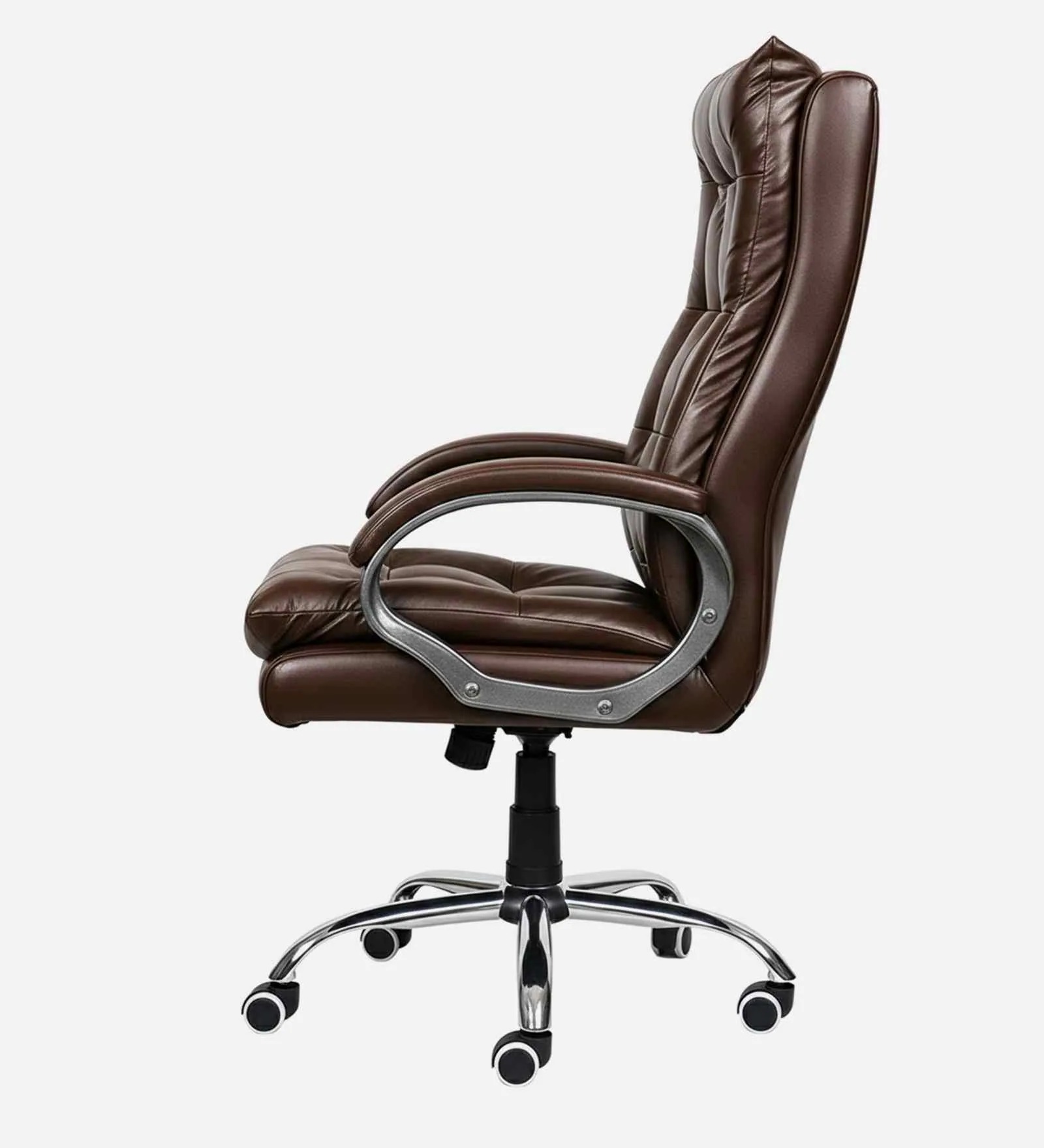 High Back Leatherette Executive Chair in Brown – Ergonomic Office Seating | Swani Furniture - Image 2