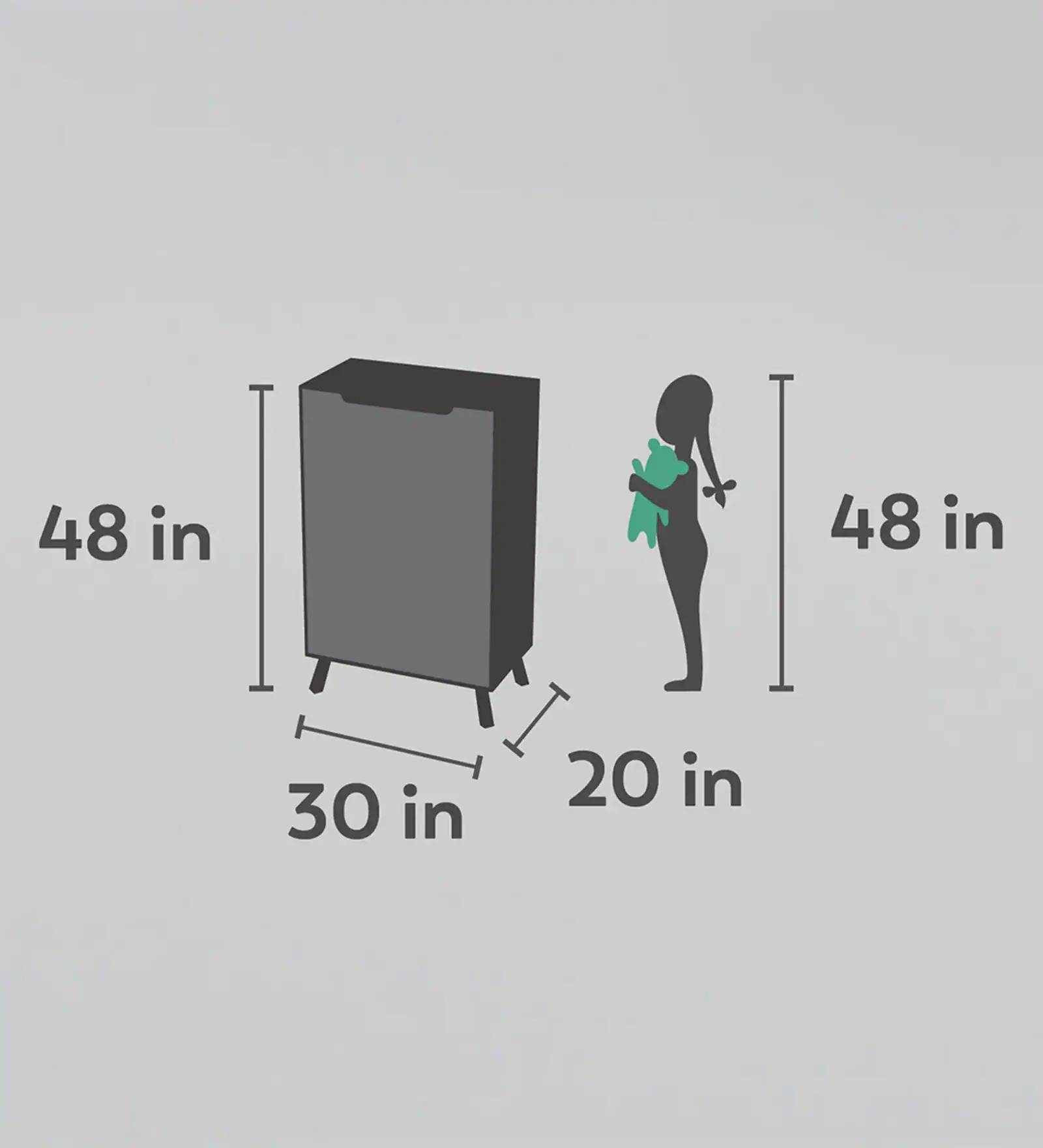 Swani Chirpy Bird Print Kids Storage Cabinet – Blue Colour - Image 3