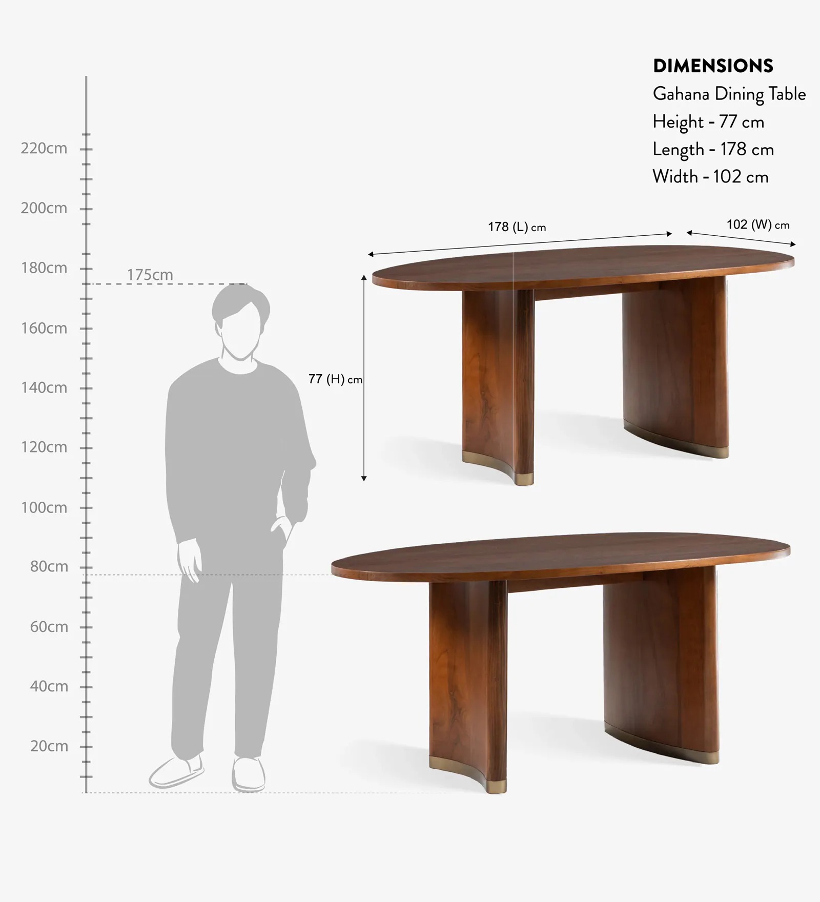 Swani Utsaah Gahana 6-Seater Dining Table – Kiara Finish - Image 2