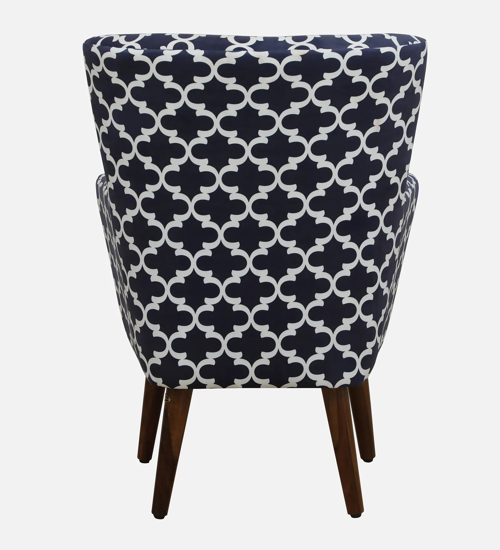 Dark Blue Fabric Wing Chair – Elegant High-Back Accent Chair | Swani Furniture - Image 6