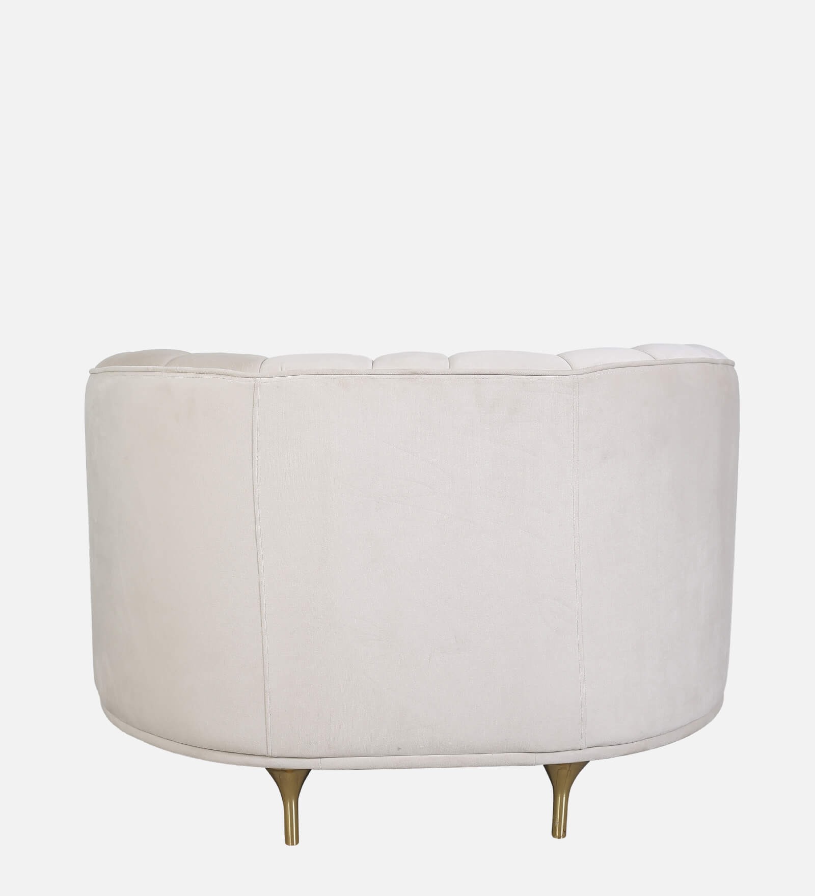 Swani Jacinth Fabric 1-Seater Sofa – Cream Colour - Image 6